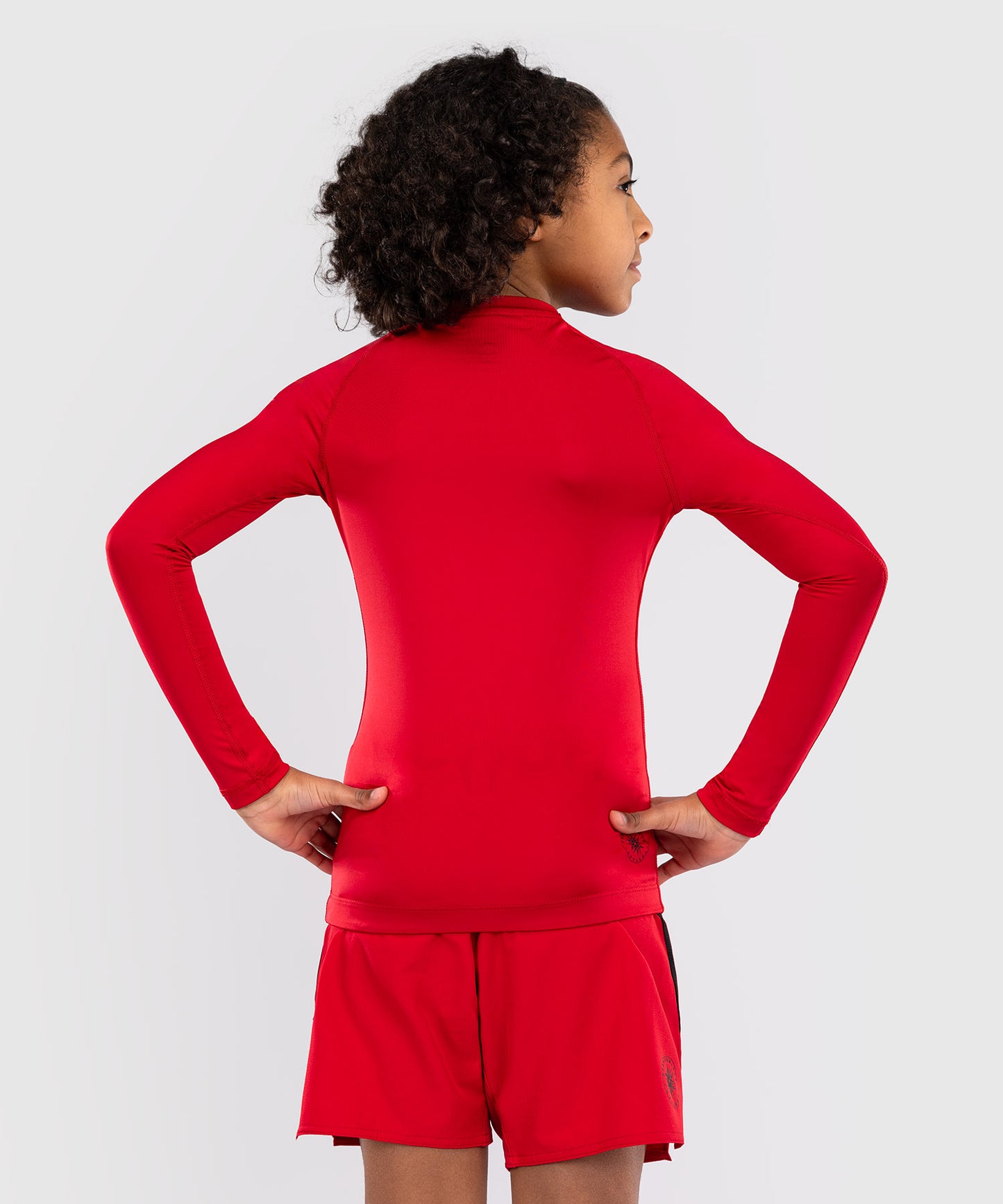 Venum Contender Kids Rashguards Long Sleeves - Cherry Red