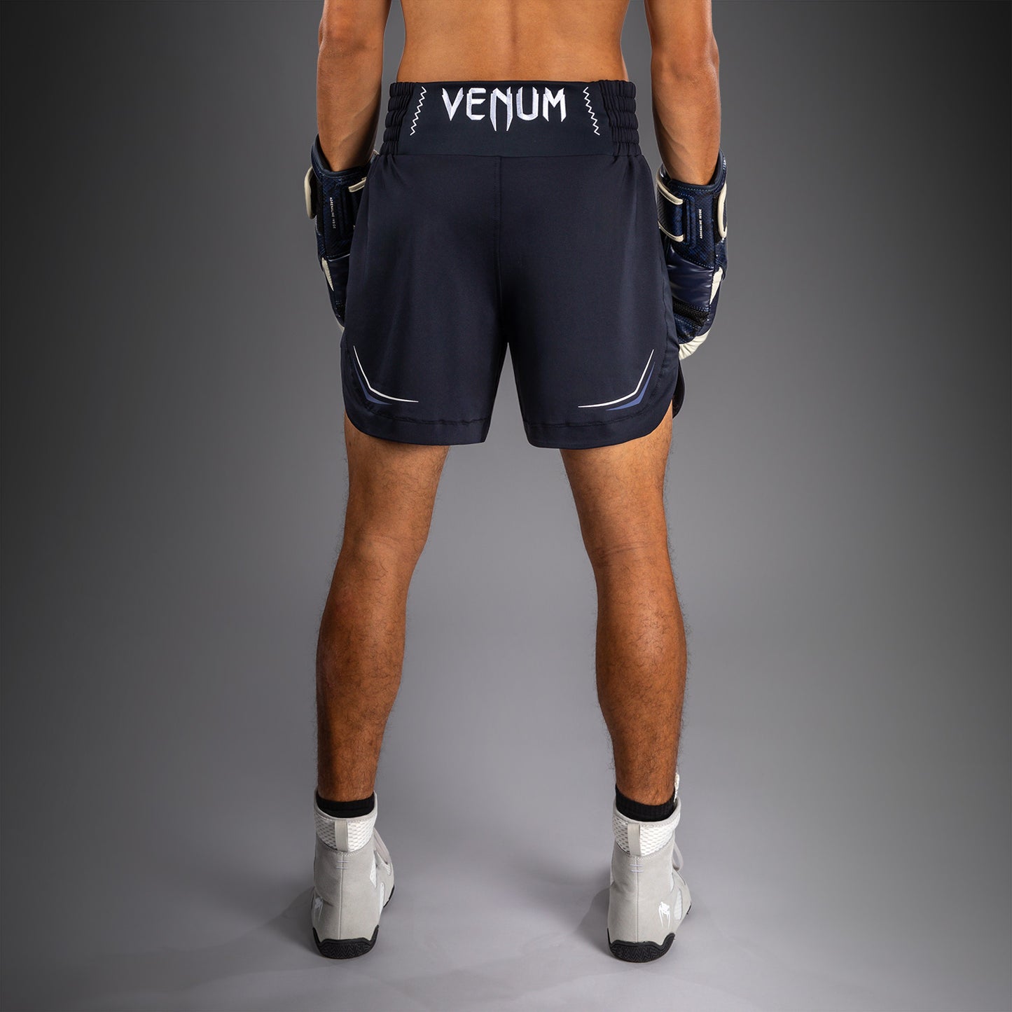 Venum G-Core Boxing Shorts - Navy Blue/White