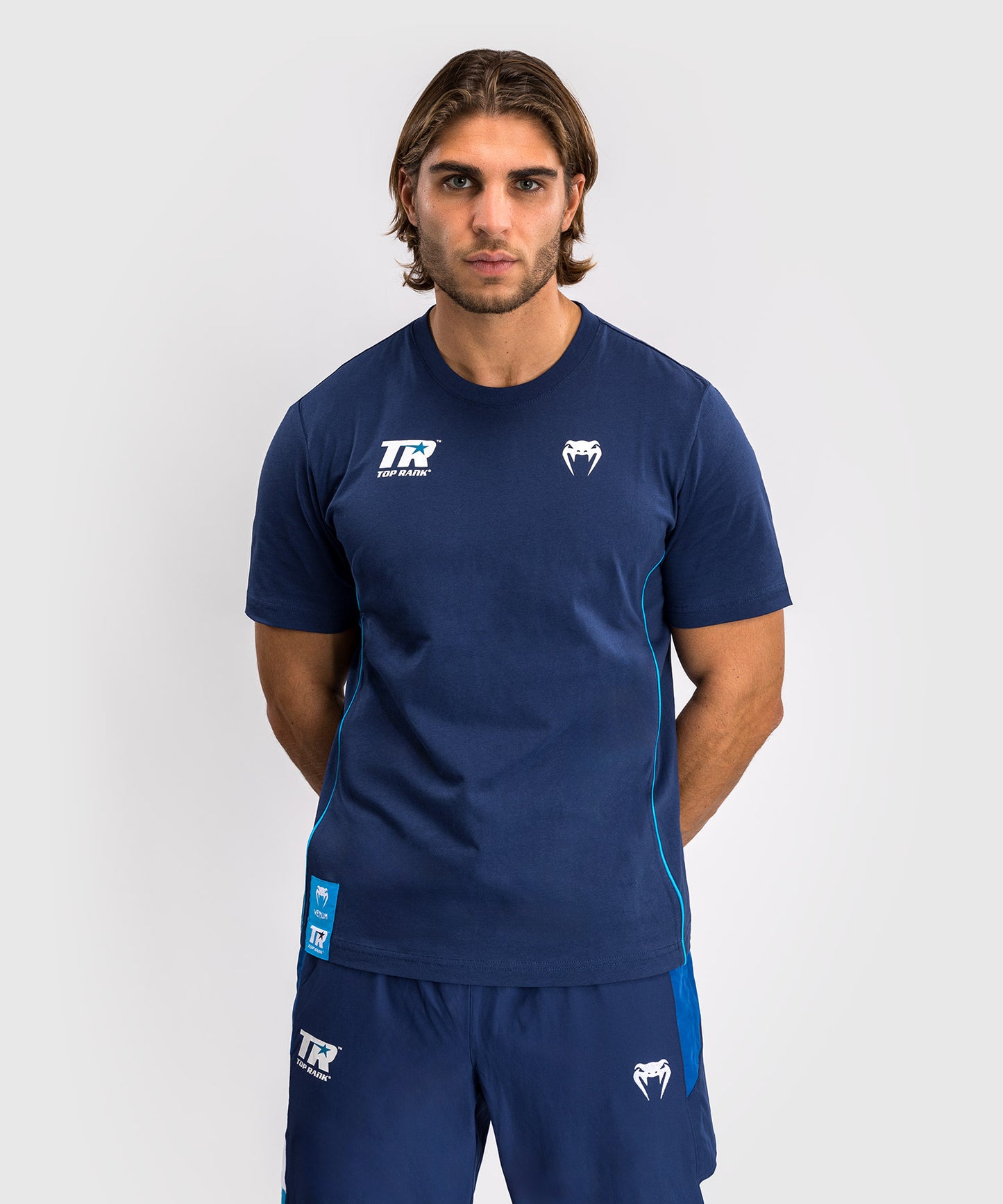 Venum x Top Rank Original Men's T-Shirt - Navy Blue