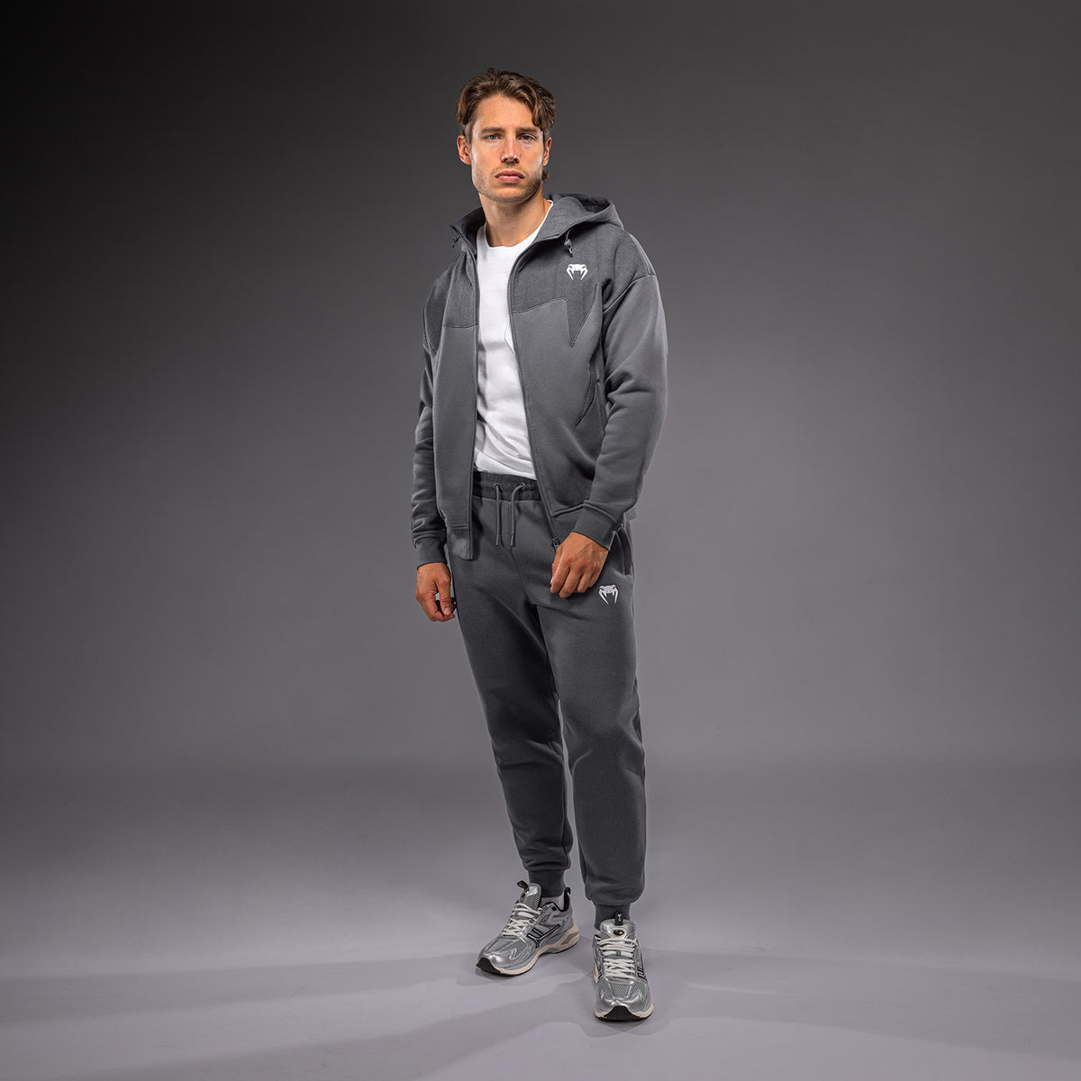 Venum Attack Fleece & Weave Track Jacket - Grey