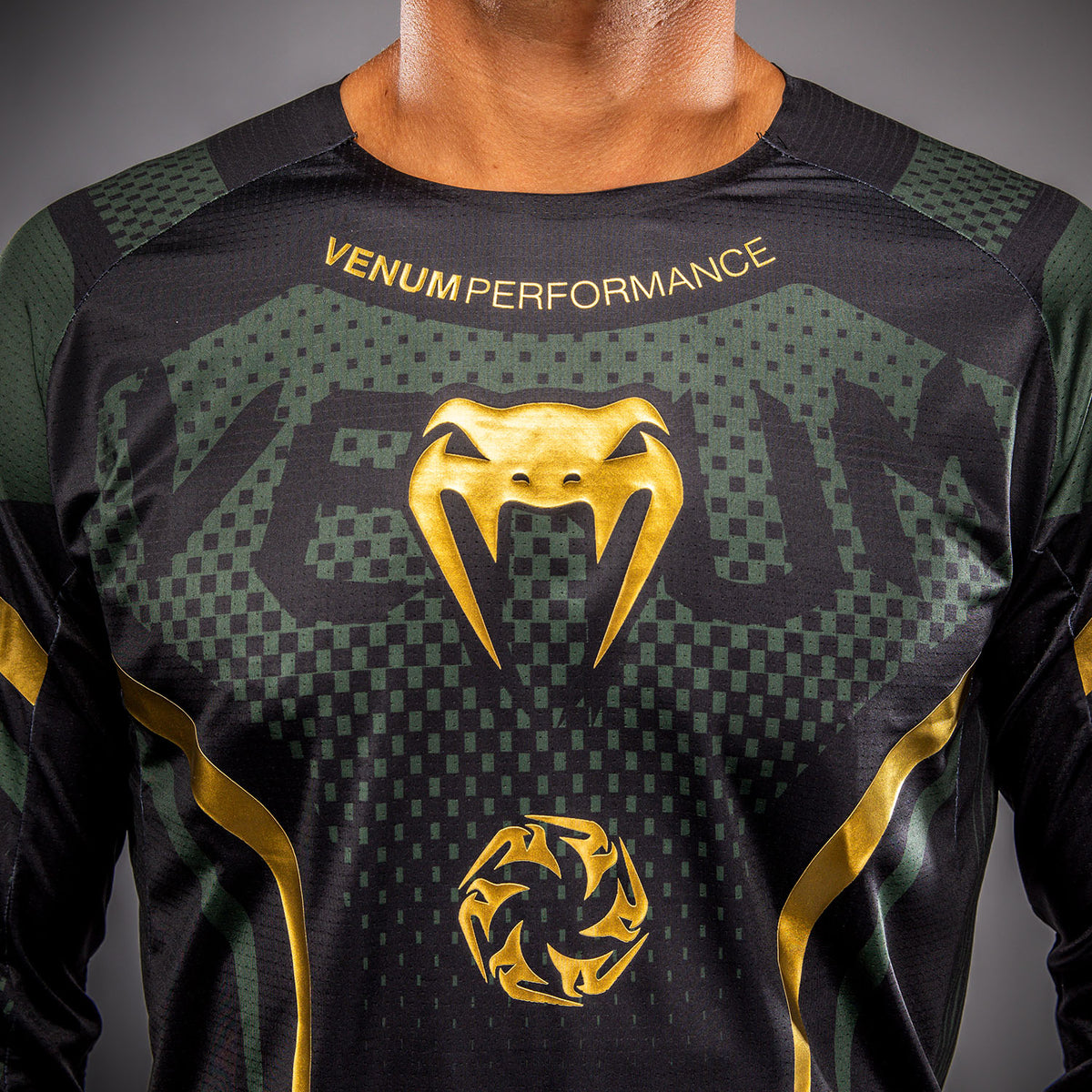 Venum MX Challenger Jersey - Black/Green/Gold