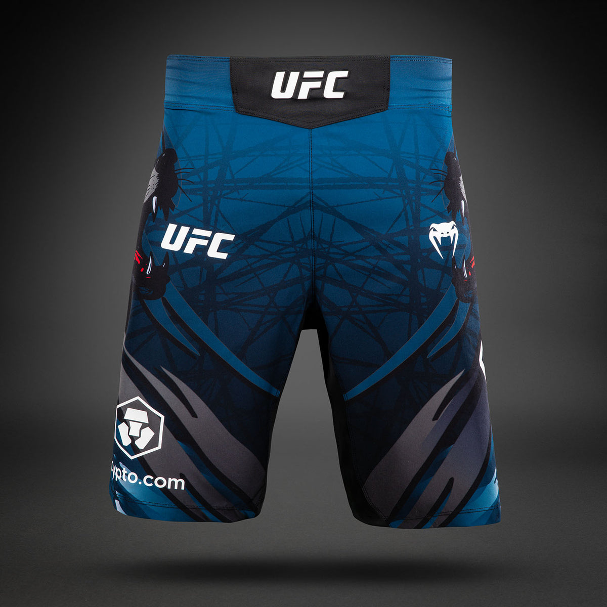 UFC Unrivaled by Venum Khamzat Chimaev Men's Long Fit Fight Short - Blue