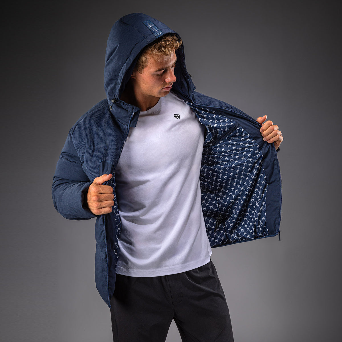 Venum Attack Urban Gi Down Jacket - Navy Blue