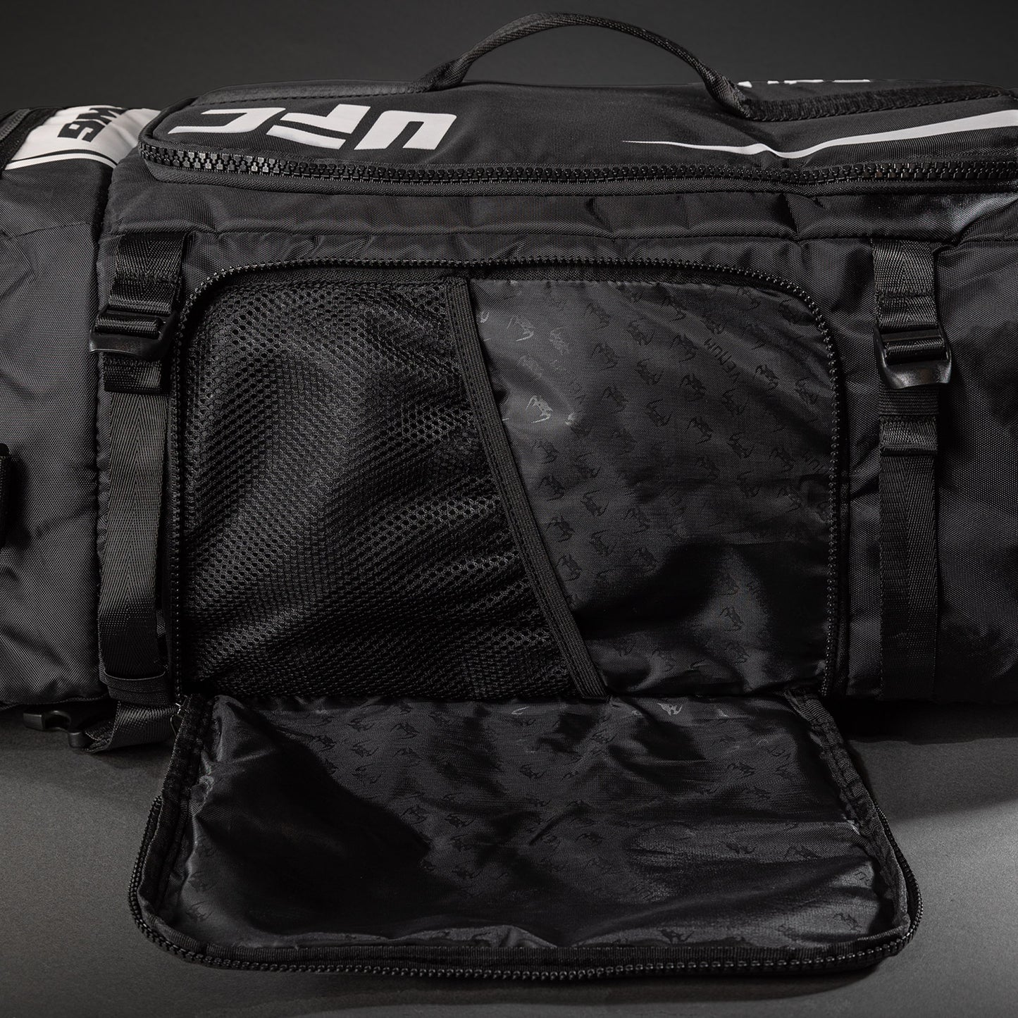 UFC Unity by Venum Authentic Fight Week Gear Bag – Black/White