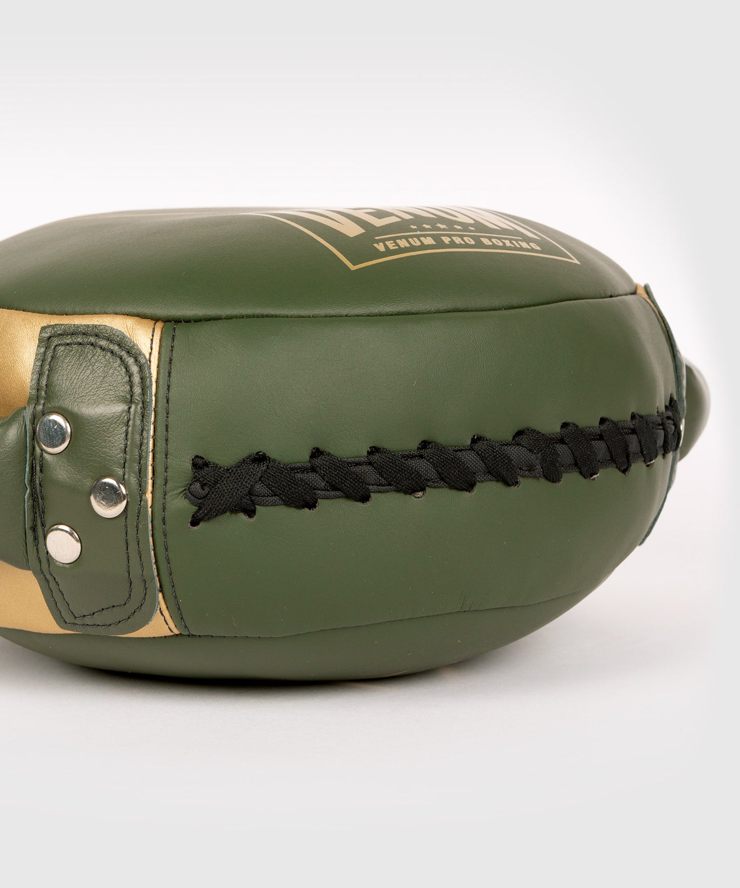 Venum Pro Boxing Mini Round Punch Shield - Khaki/Gold