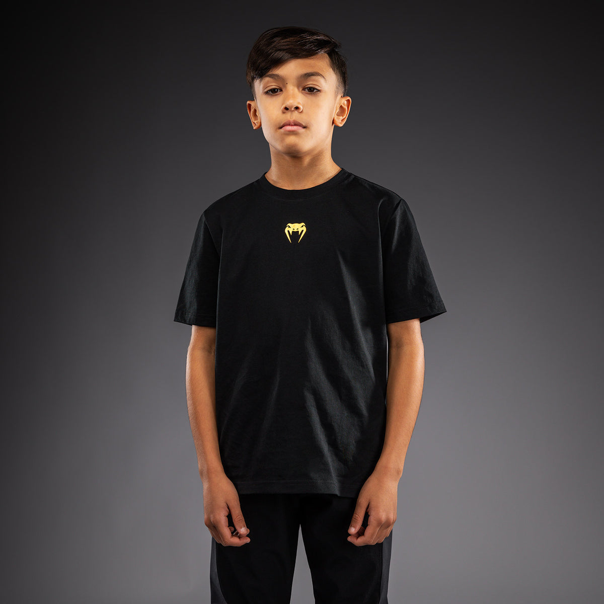 Venum Essential Kids Cotton T-shirt - Black/Gold