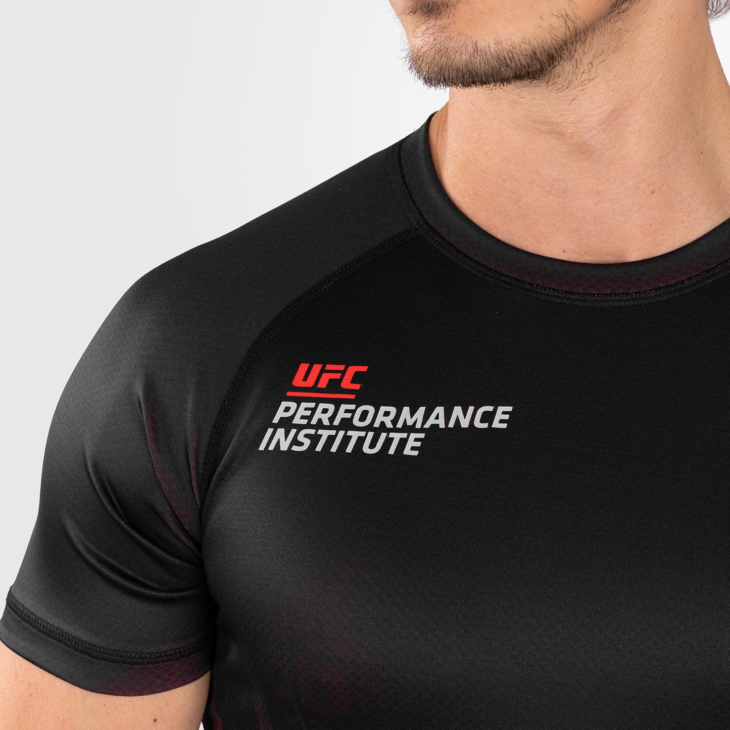 UFC Venum Performance Institute 2.0 Men’s Short-Sleeve Rashguard - Black/Red