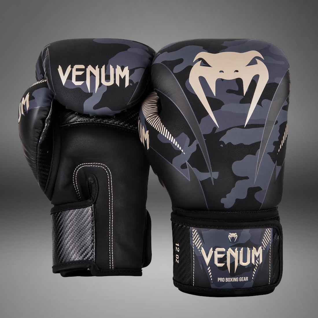 Venum Impact Boxing Gloves Dark Camo/Sand