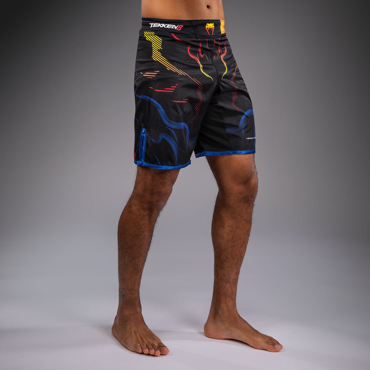 Venum x TEKKEN 8 Fight Shorts - Yoshimitsu - Black/Orange