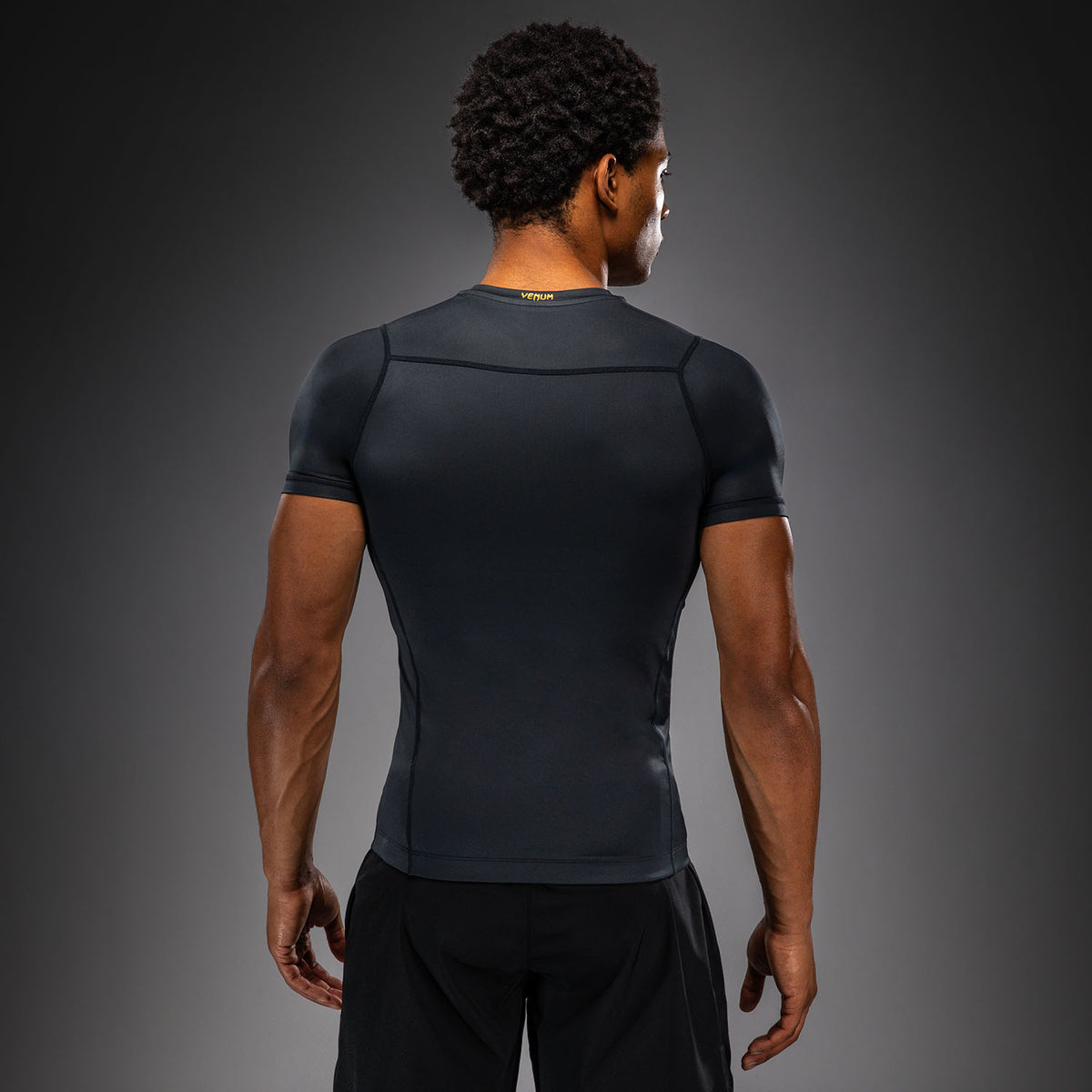 Venum Attack Short Sleeve Rashguard - Black/Gold