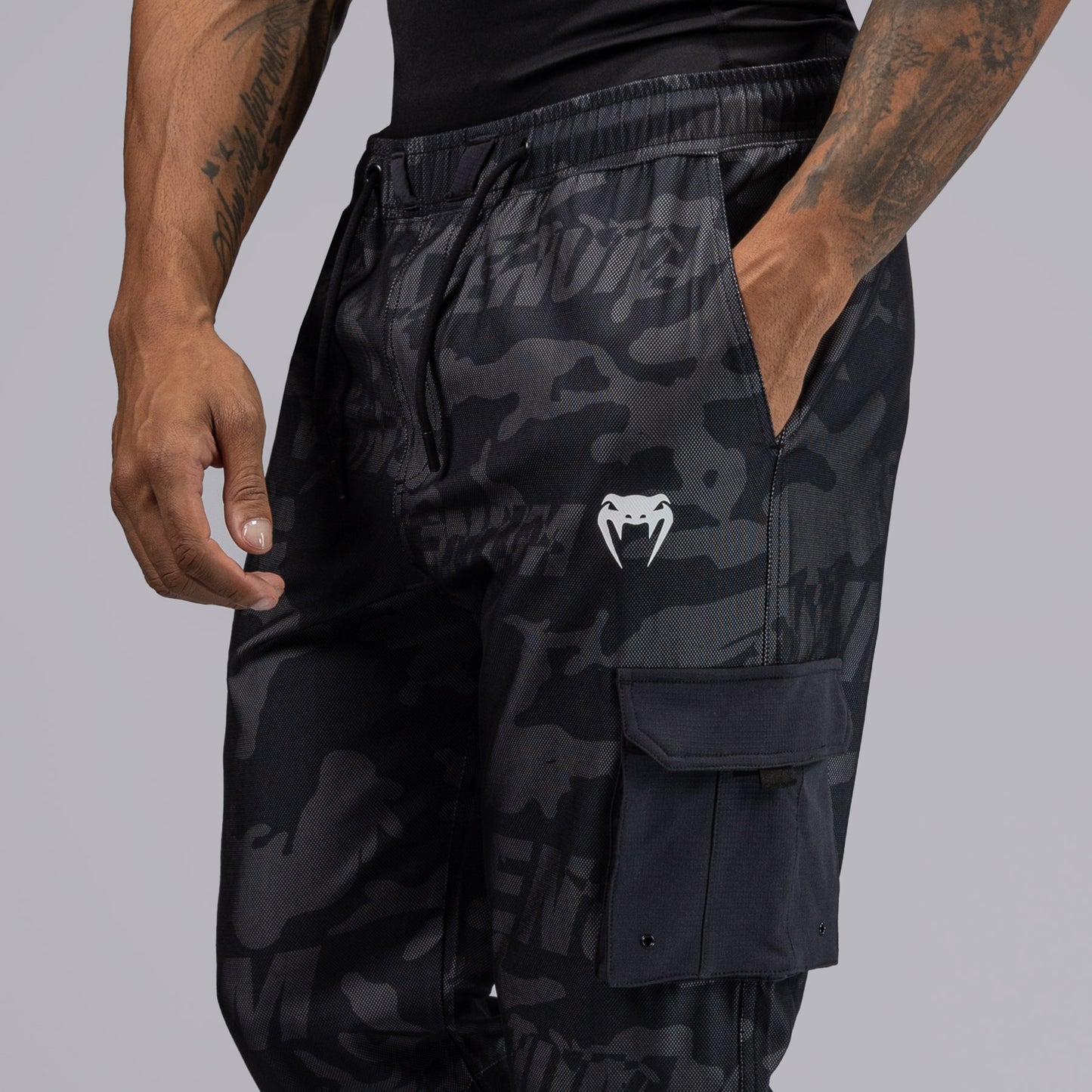 Venum Trooper Men's Tracksuit Pants - Black/Charcoal