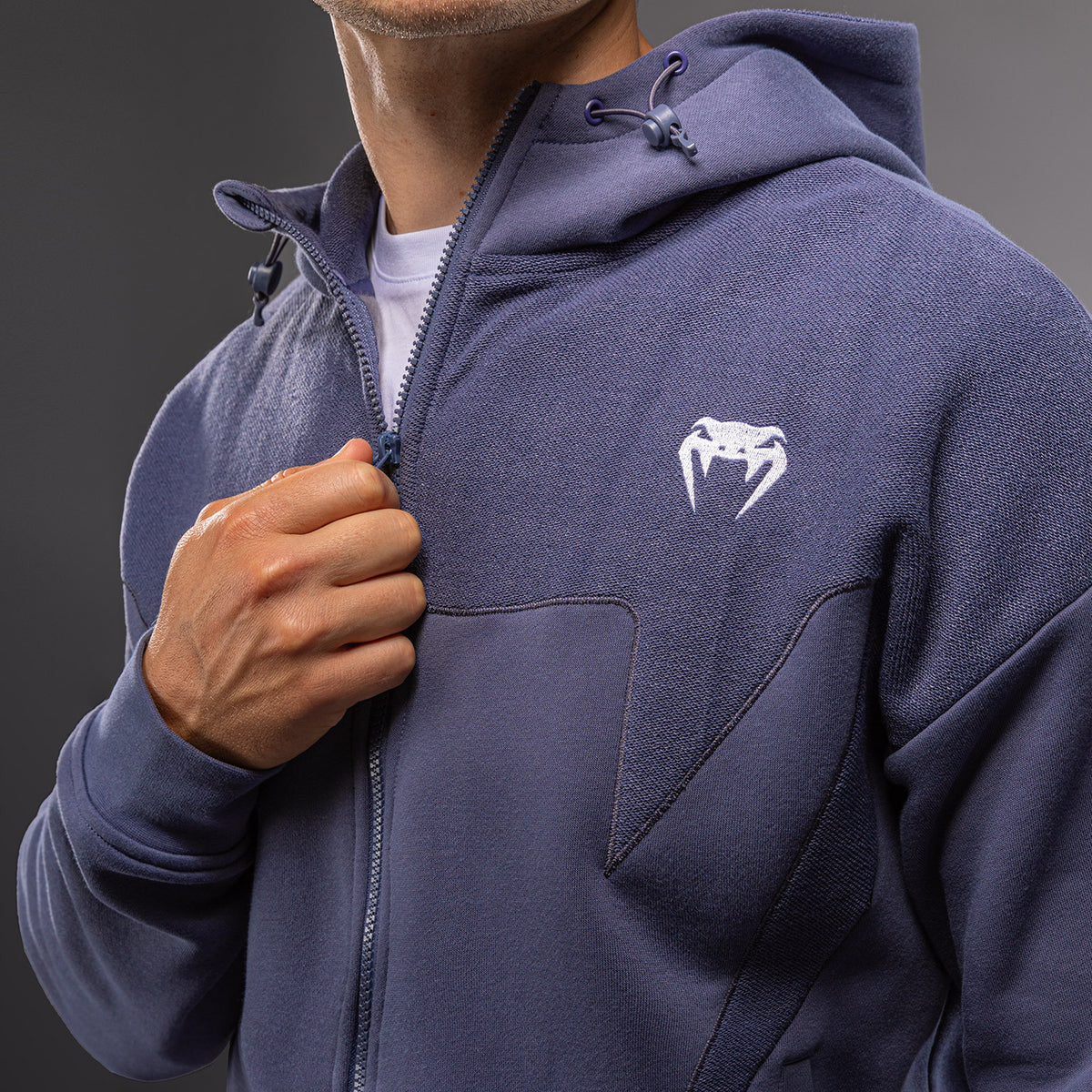 Venum Attack Fleece & Weave Track Jacket - Blue
