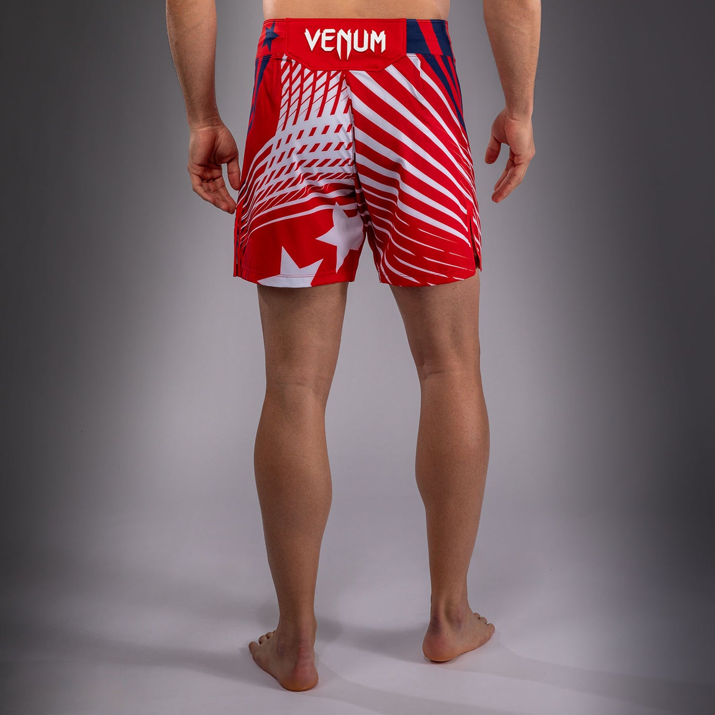 Men's Official UFC Freedom 250 by Venum Red Authentic Fight Night Short Fit Fight Short