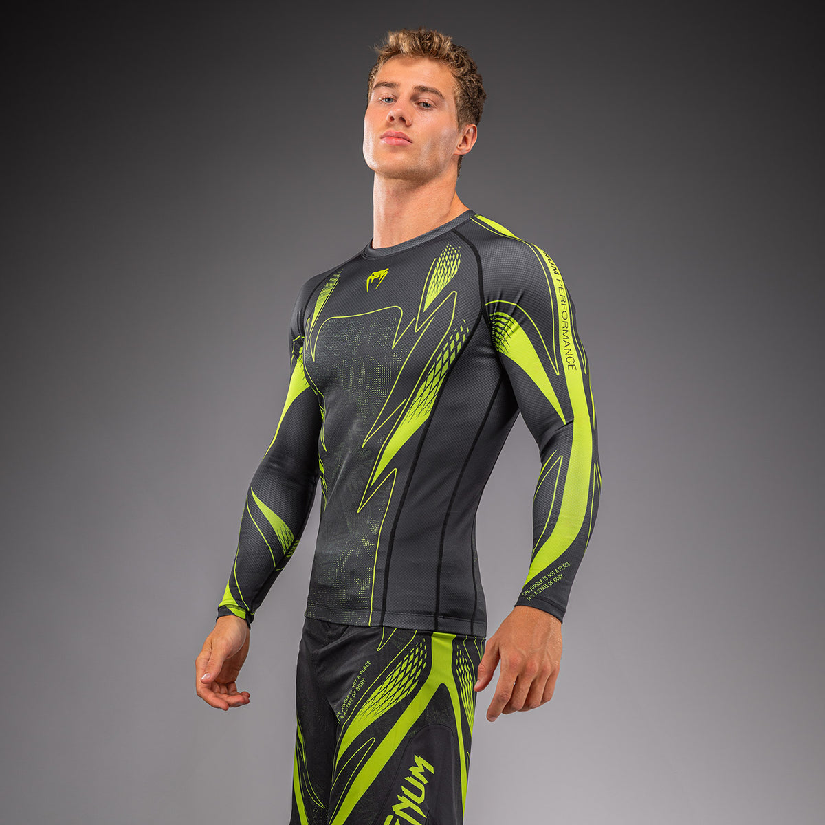 Venum Amazonia Reborn Long Sleeve Rashguard - Black/Green