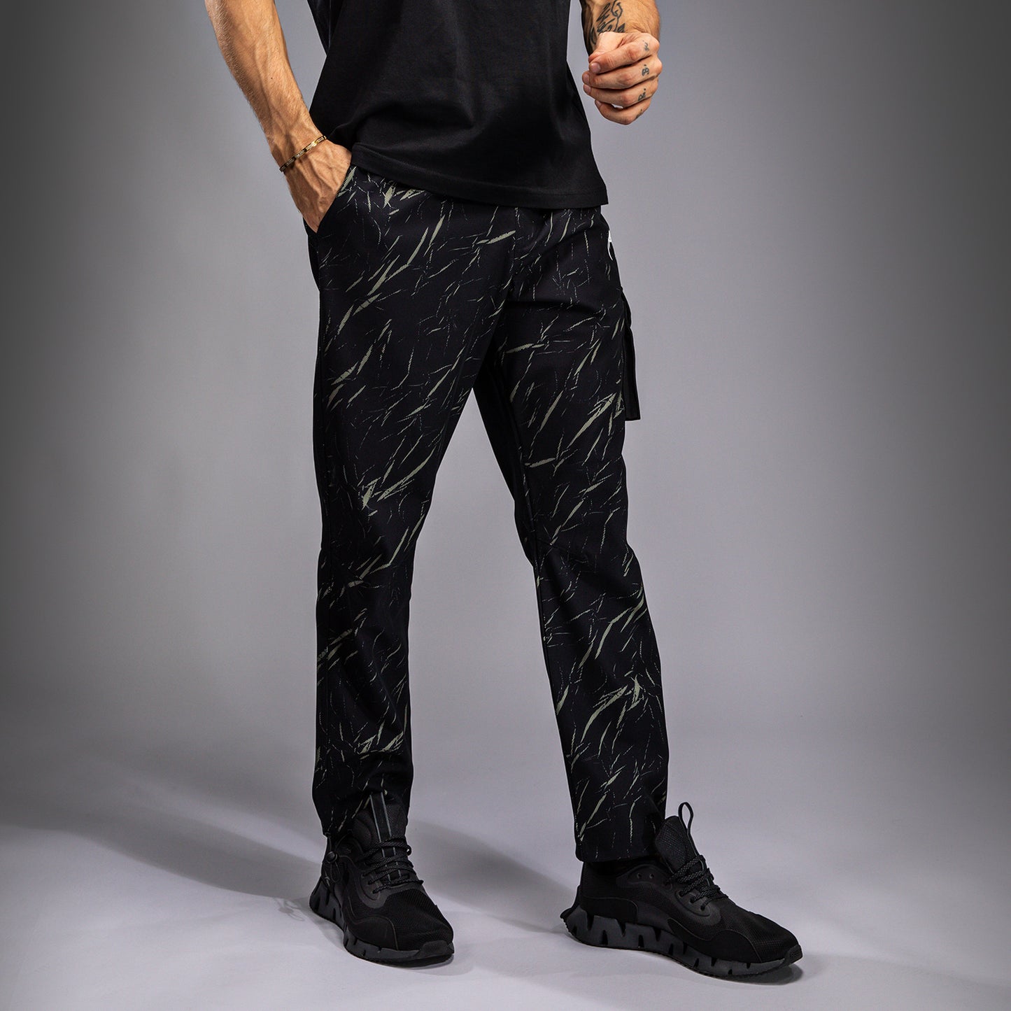 Venum Trooper Men's Tracksuit Pants - Black/Stone Sand