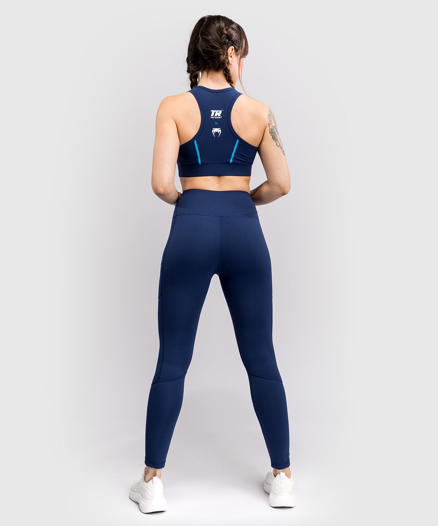 Venum x Top Rank Original Women's 7/8 Leggings - Navy Blue