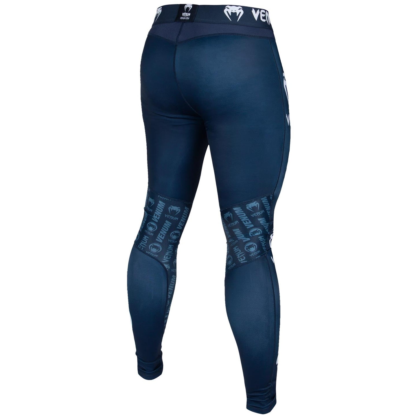 Venum Logos Tights - Navy Blue/White