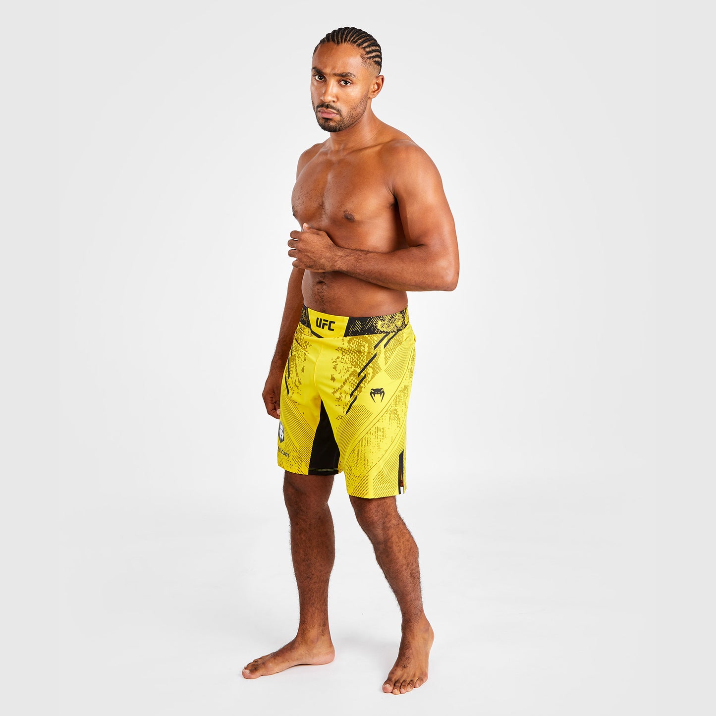 UFC Adrenaline by Venum Authentic Fight Night Men's Fight Short - Long Fit - Yellow