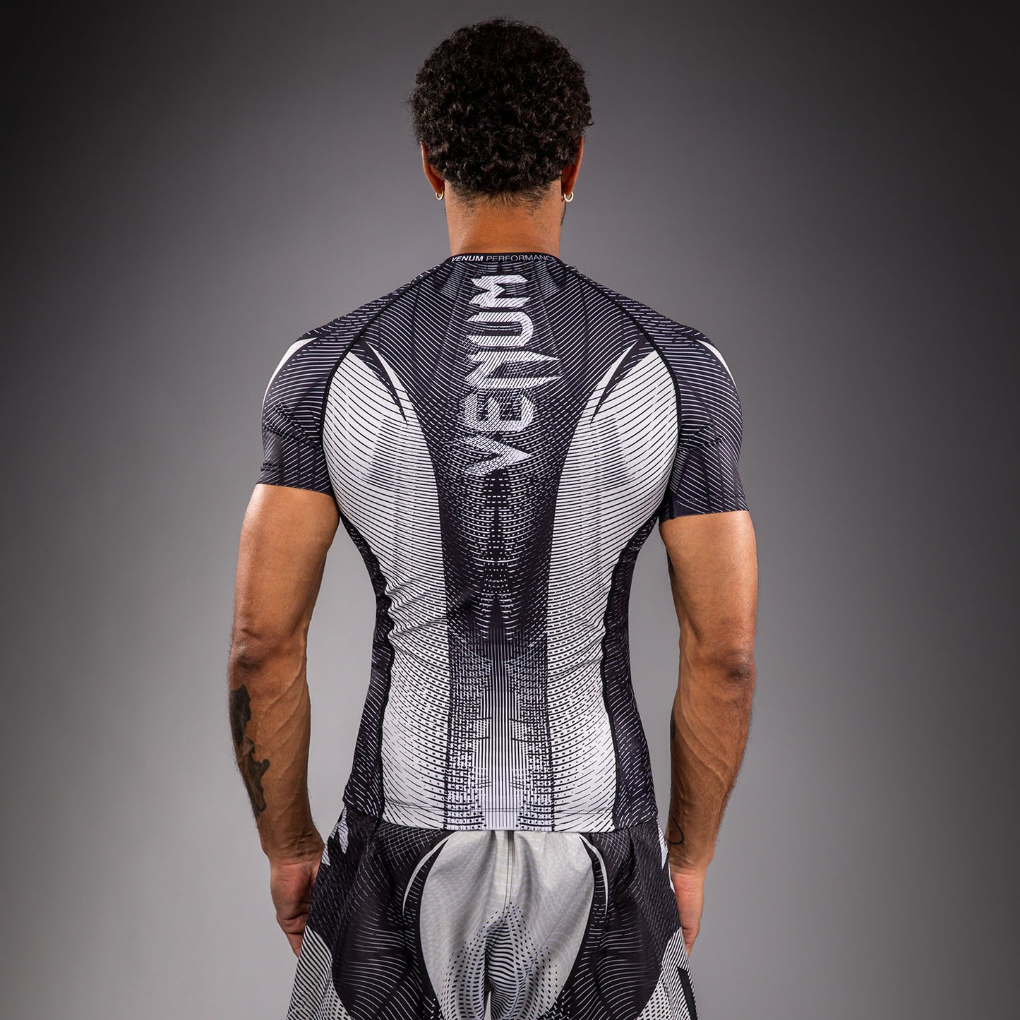 Venum Galactic 3.0 Short Sleeve Rashguard - Off-White/Black