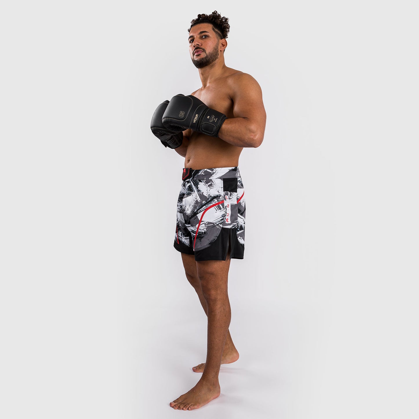 Venum Electron 3.0 Fight Shorts - Grey/Red