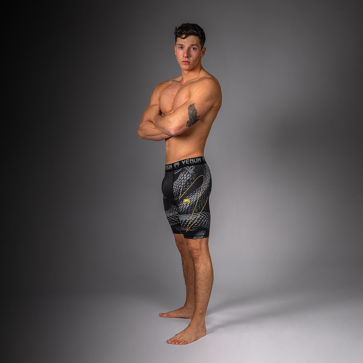 Venum Matupa Vale Tudo Shorts - Black/Grey/Gold