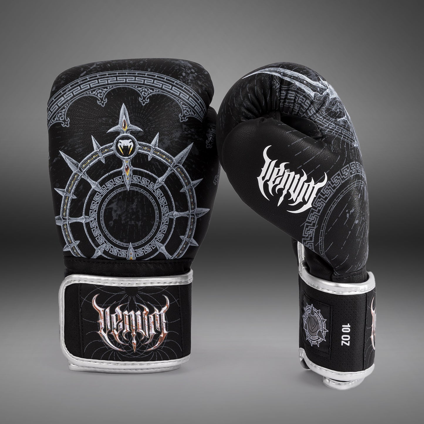Venum Gladiator 5.0 Boxing Gloves - Black/Silver