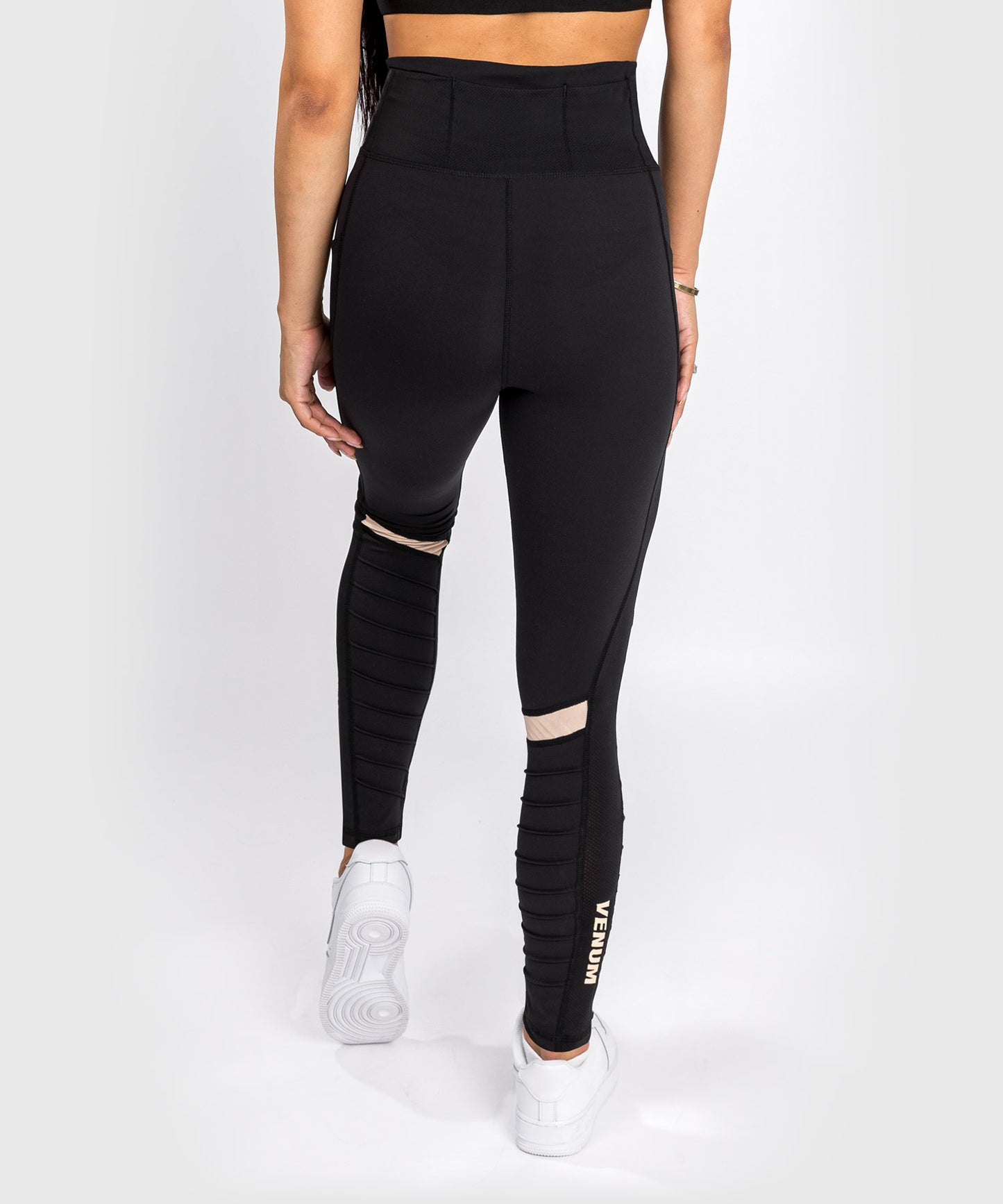 Venum Moto Leggings - For Women - Black/Sand