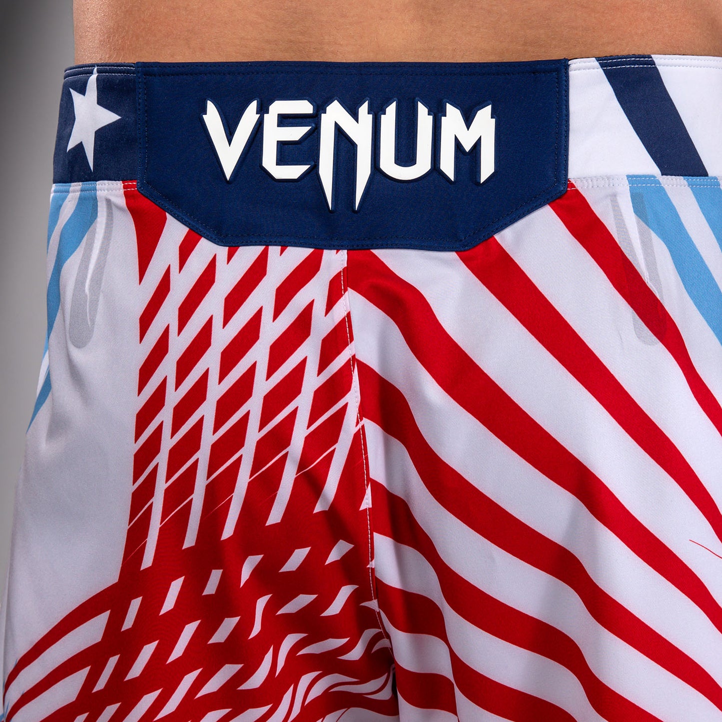 Men's Official UFC Freedom 250 by Venum White Authentic Fight Night Long Fit Fight Short