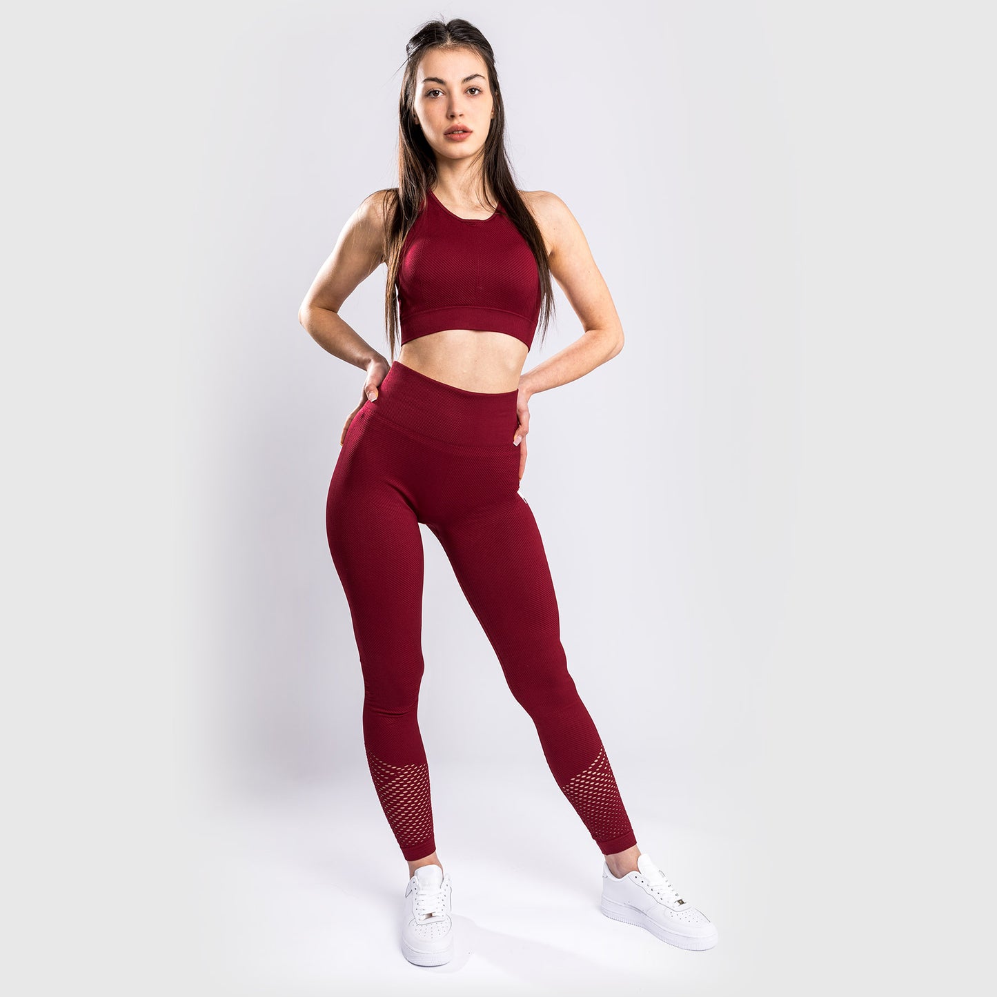Venum Sparring Seamless Sports Bra - For Women - Burgundy