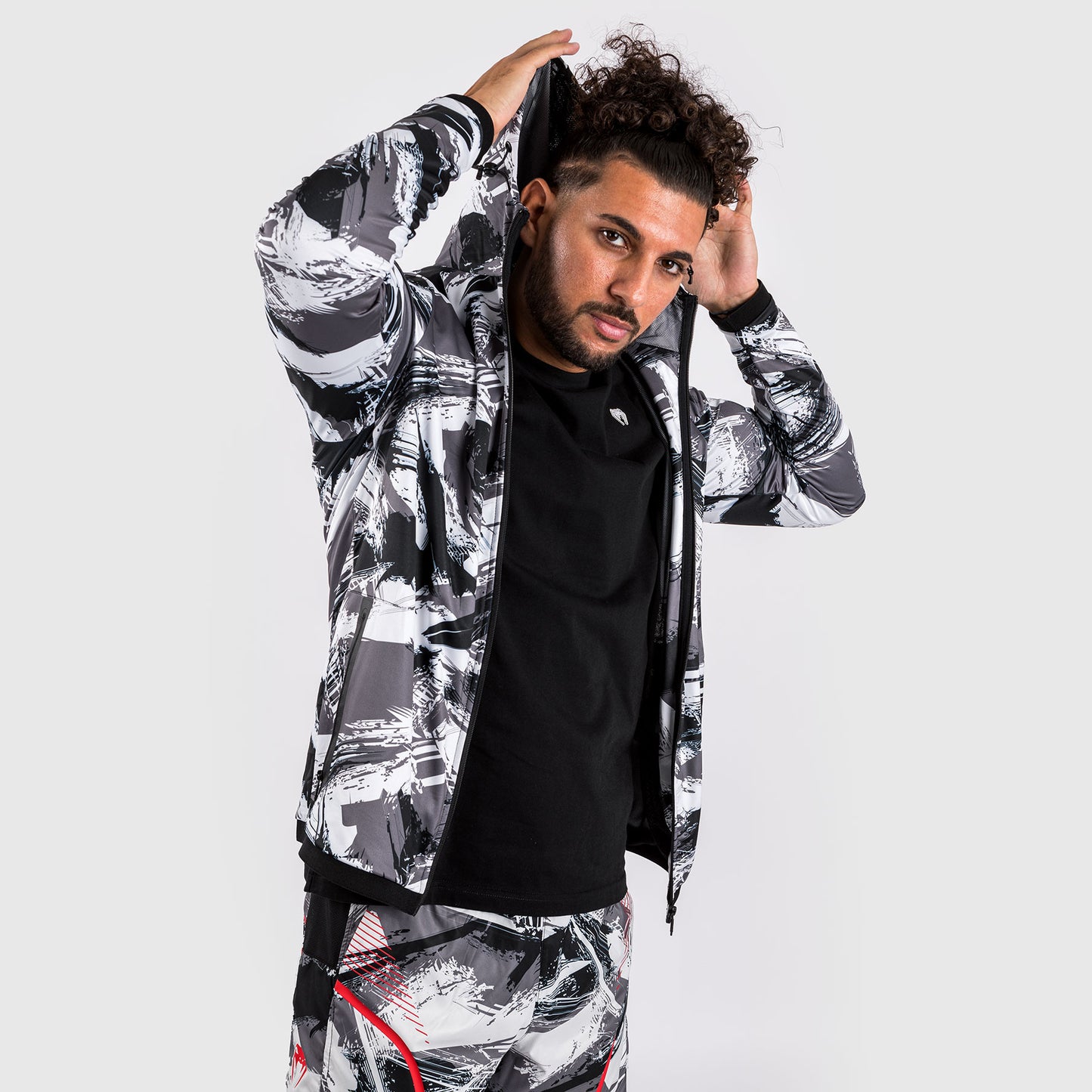 Venum Electron 3.0 Hoodie - Grey/Red