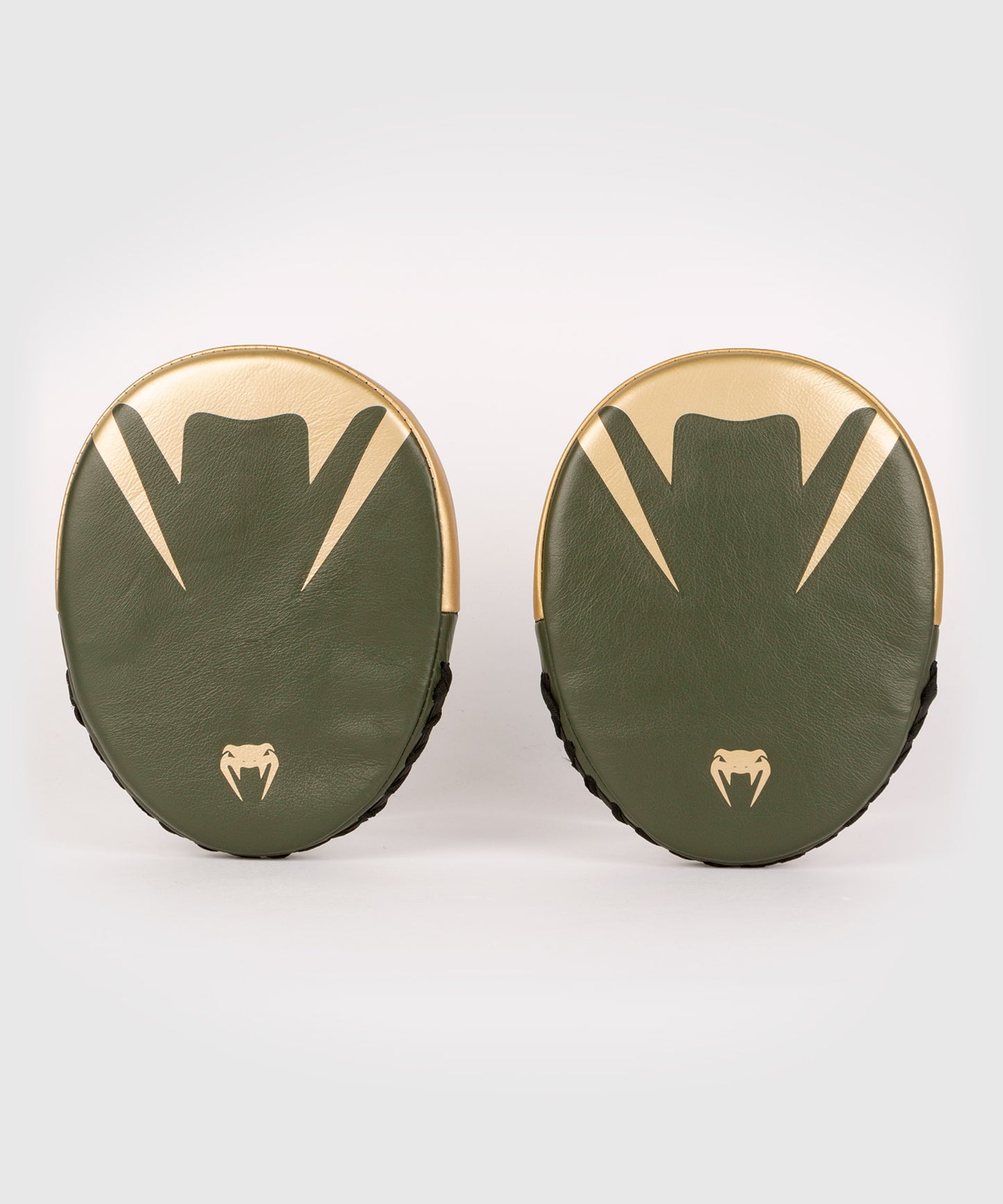 Venum Pro Boxing Flat Punch Mitts (Pair) - Khaki/Gold
