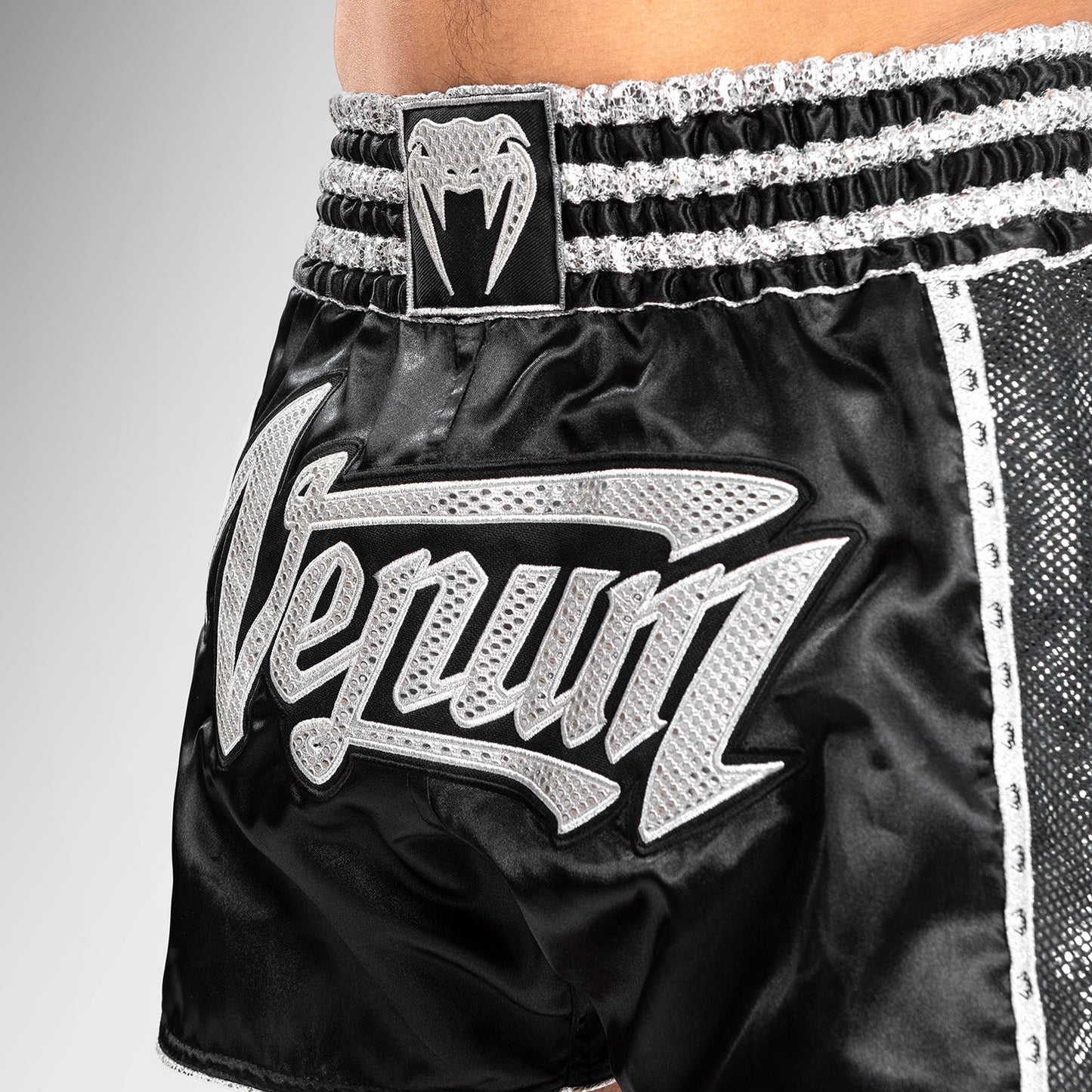 Venum Absolute 2.0 Muay Thai Shorts - Black/Silver