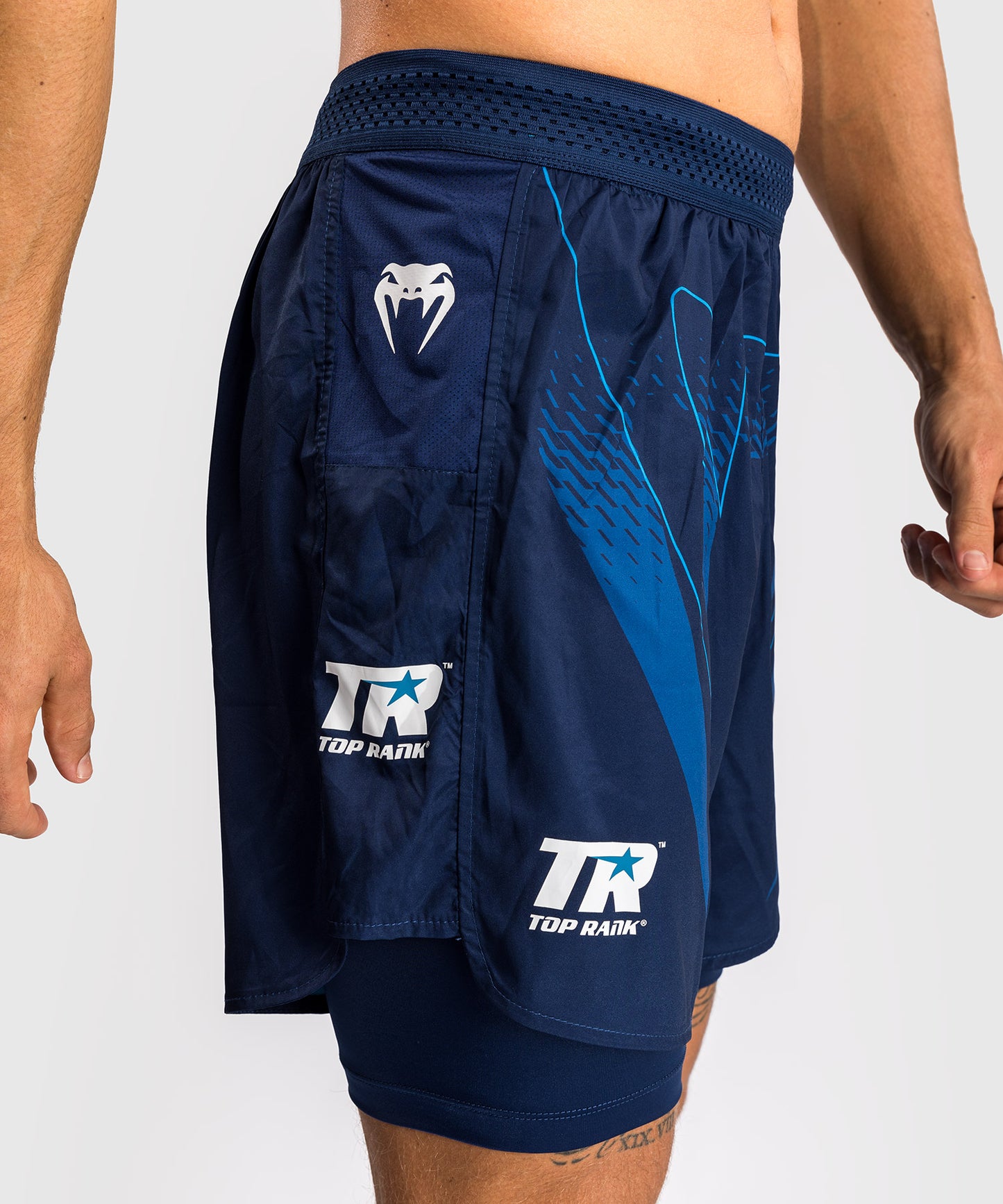 Venum x Top Rank Original Men's Training Shorts - Navy Blue