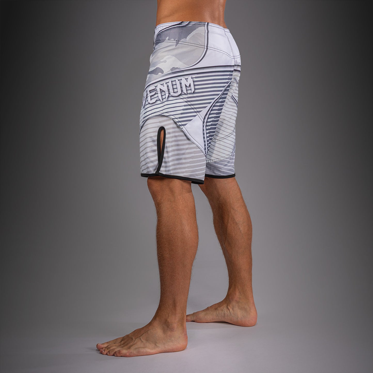 Venum Camo Hero Fight Shorts - White/Light Grey