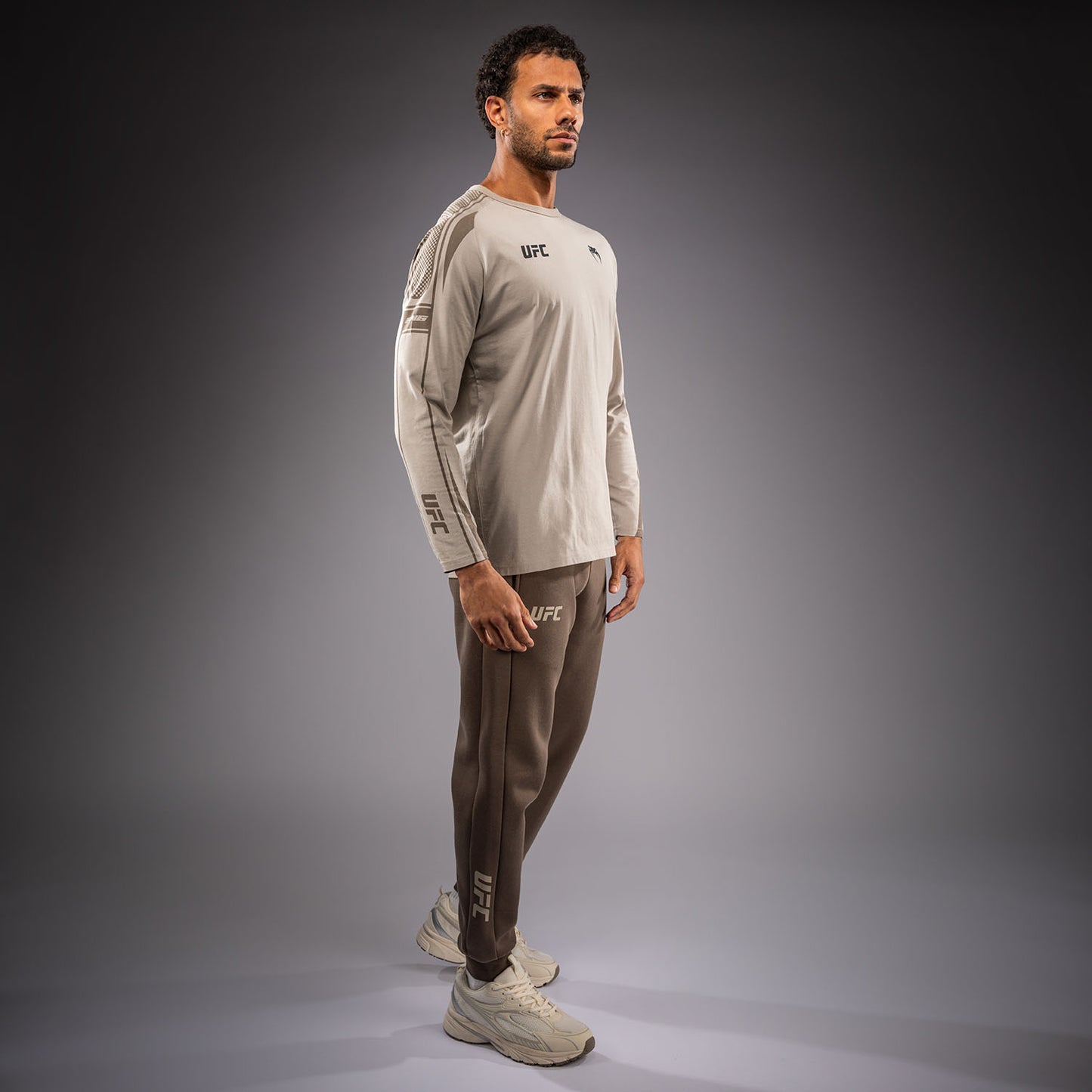 Venum UFC Unity by Venum Authentic Fight Week Men's Long Sleeve T-Shirt - Sand