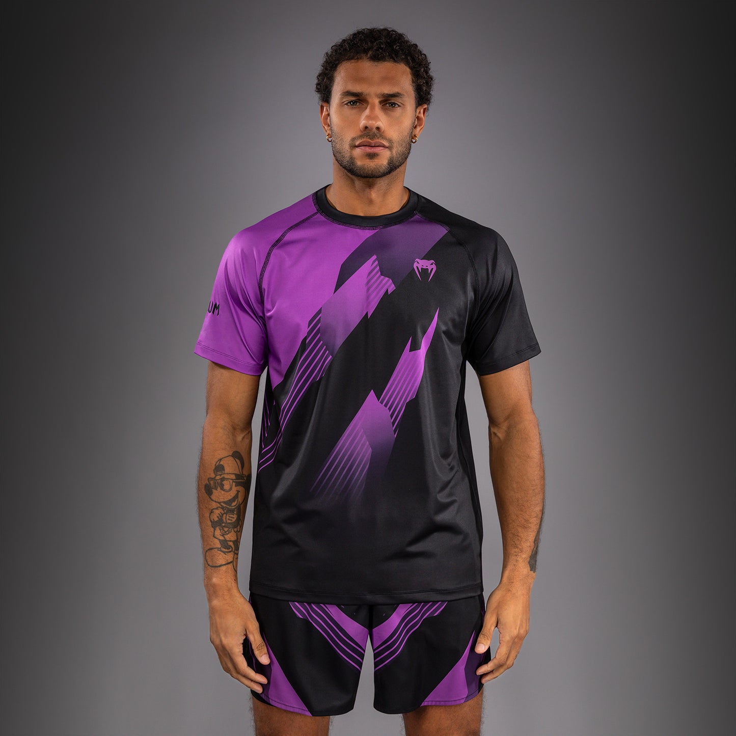 Venum No-Gi 6.0 Dry Tech T-Shirt - Black/Purple