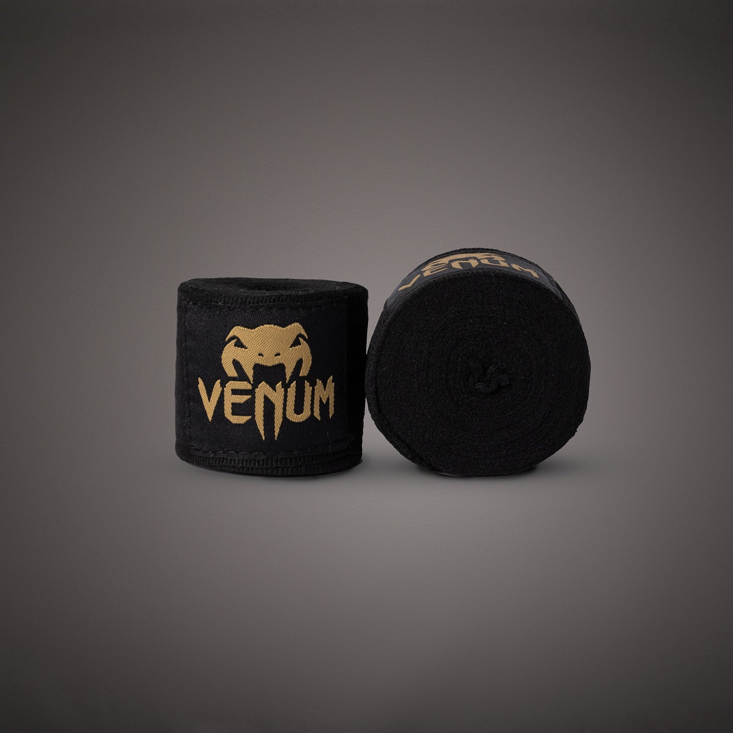 Venum Kontact Boxing Hand Wraps - Black/Gold - 2.5m (98 in)