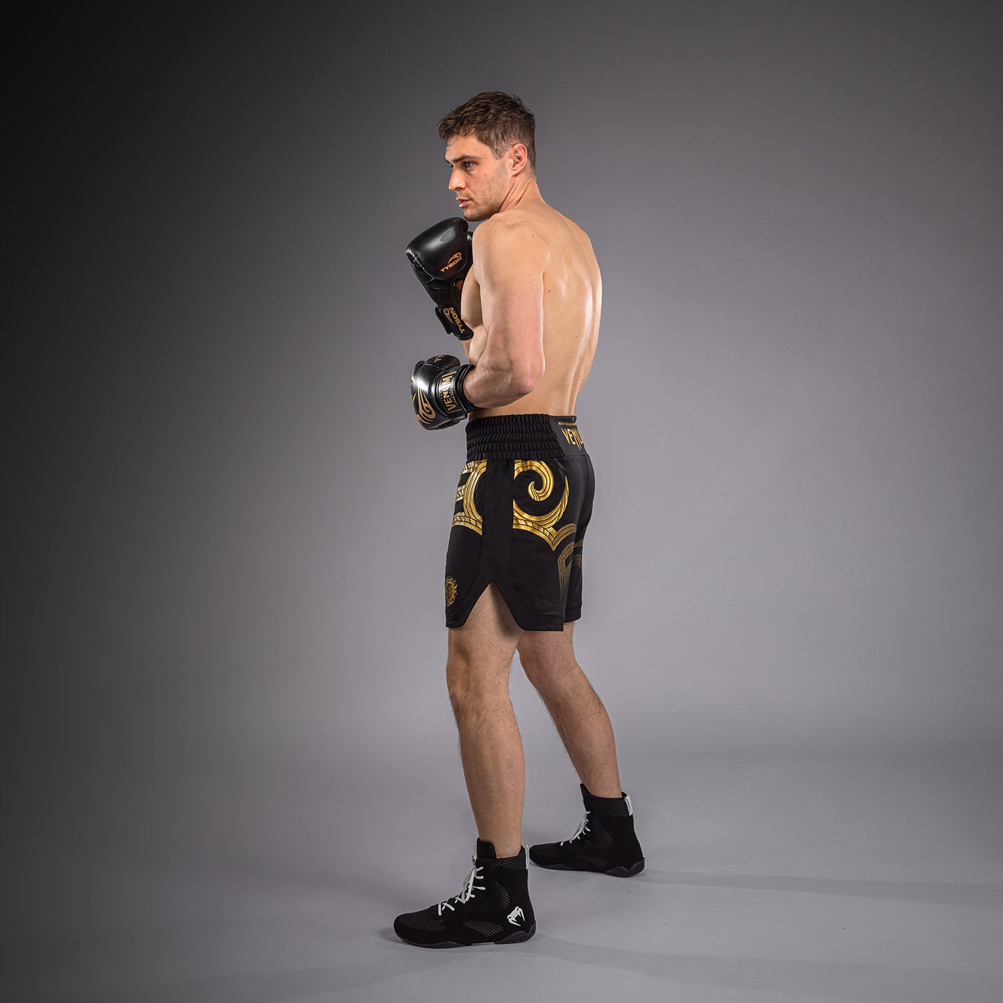 Venum x Mike Tyson Tiger Boxing Shorts - Black/Gold