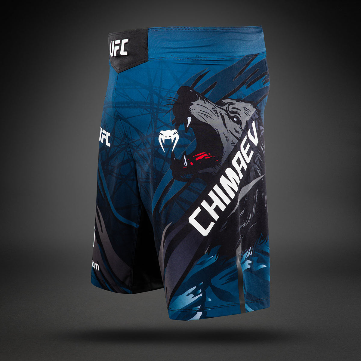 UFC Unrivaled by Venum Khamzat Chimaev Men's Long Fit Fight Short - Blue