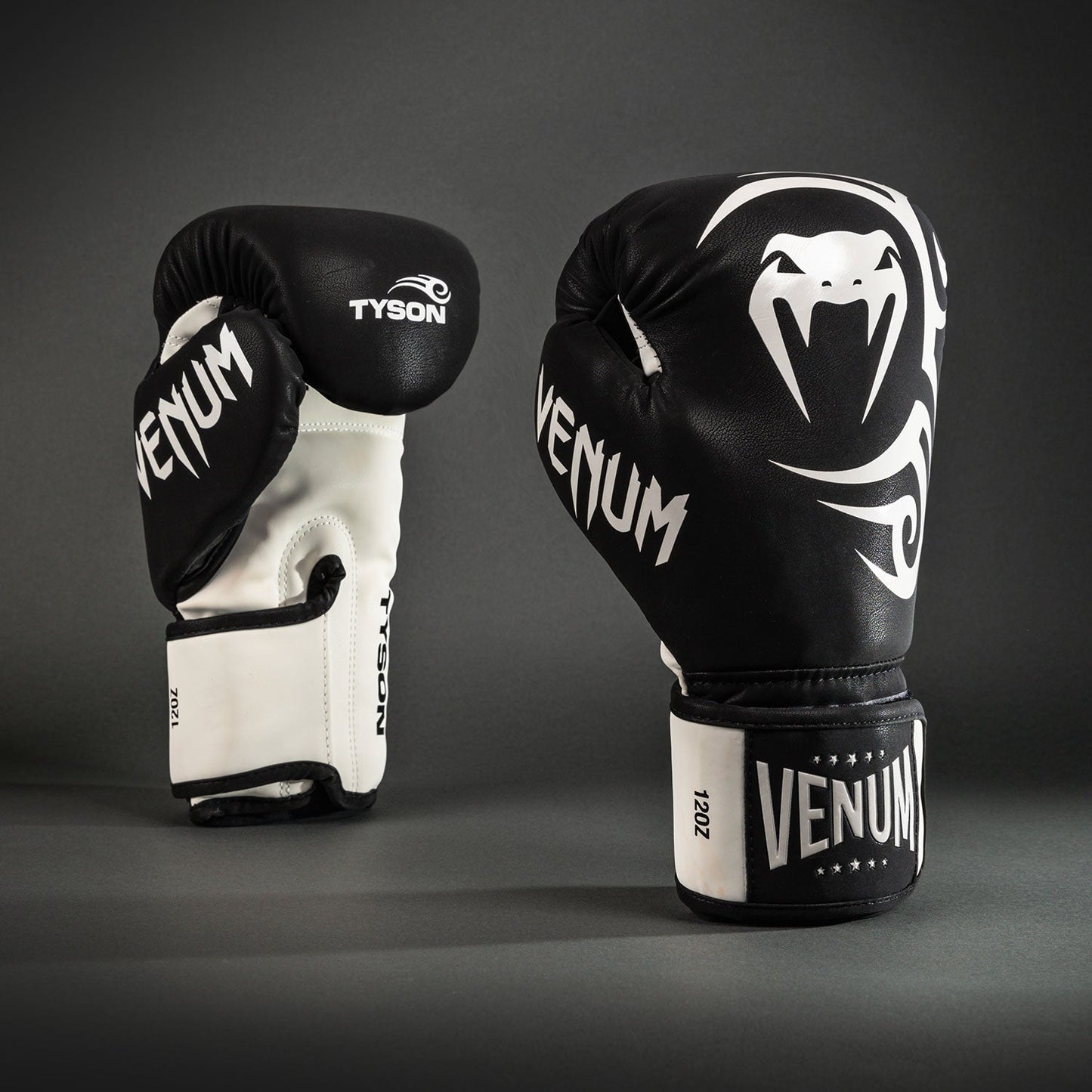 Venum Mike Tyson Replica Boxing Gloves - Deep Black/Optical White