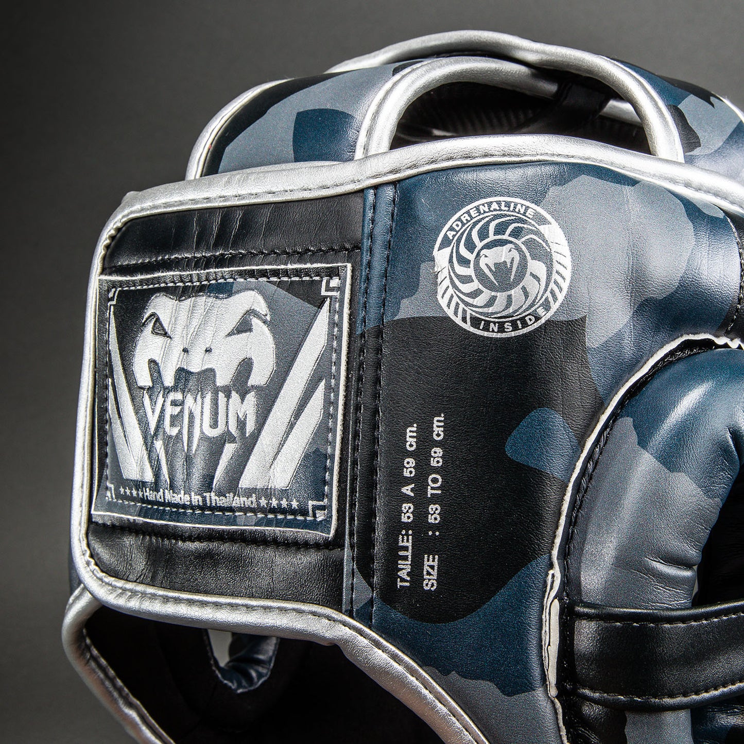 Venum Elite Camo Headgear - Dark Navy/Blue