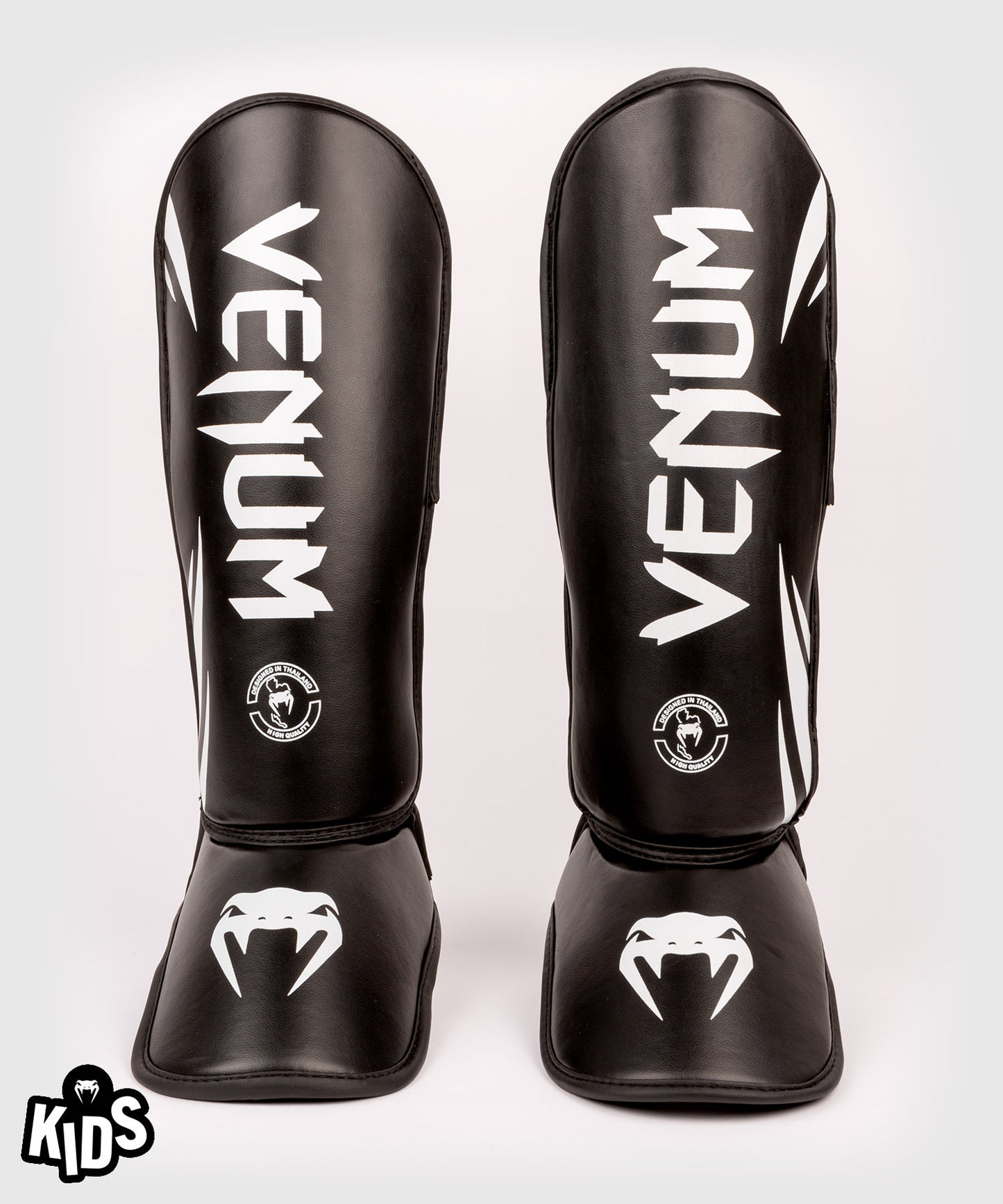 Venum Challenger Kids Shin Guards - Black/White