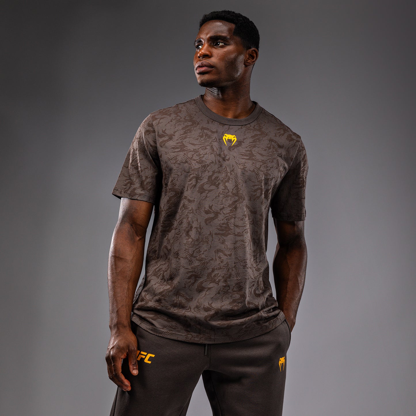 UFC Fusion by Venum Fight Week Men’s Short Sleeve T-Shirt - Earthen Brown