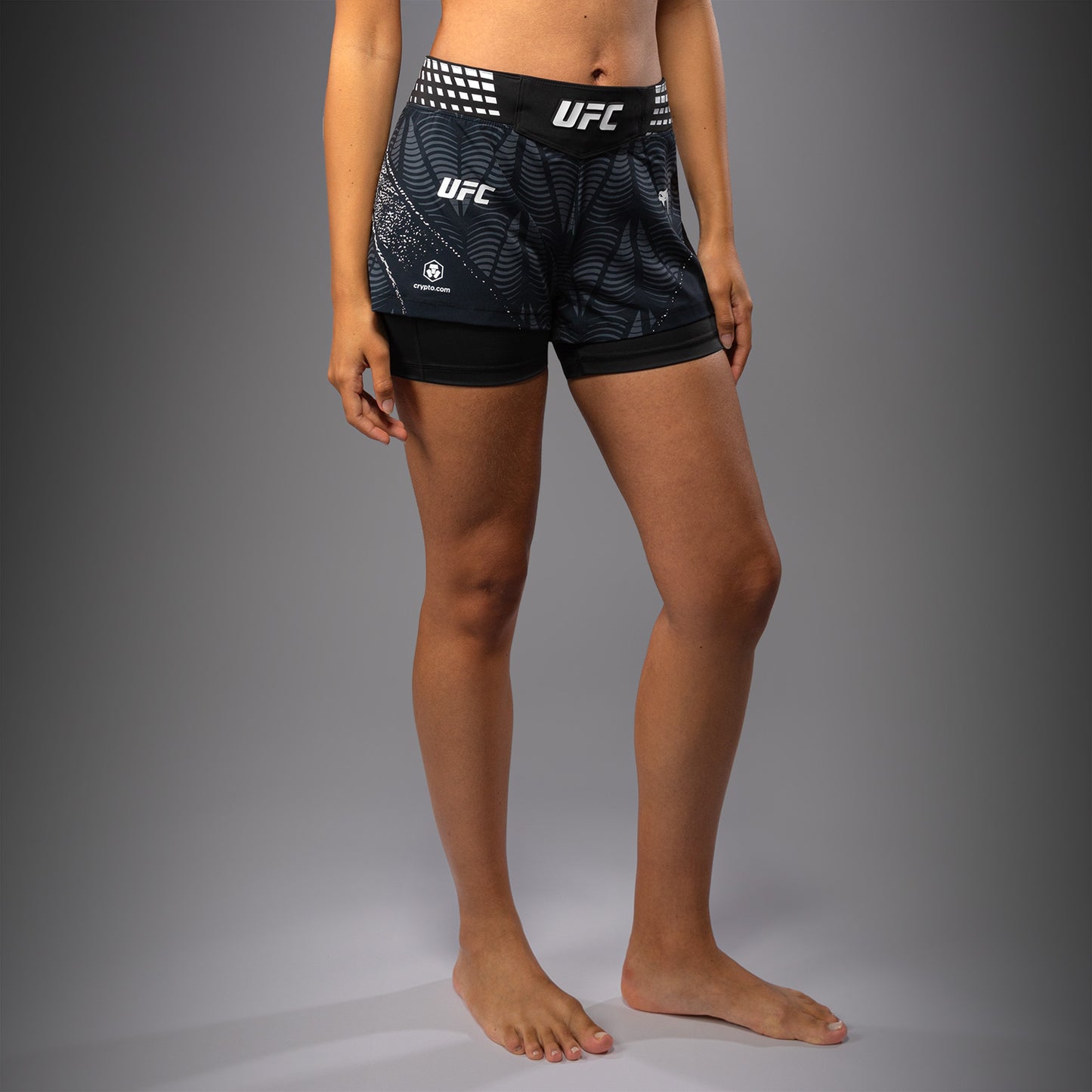 Women's UFC Zenith by Venum Black Authentic Short Fit Fight Short Personalized