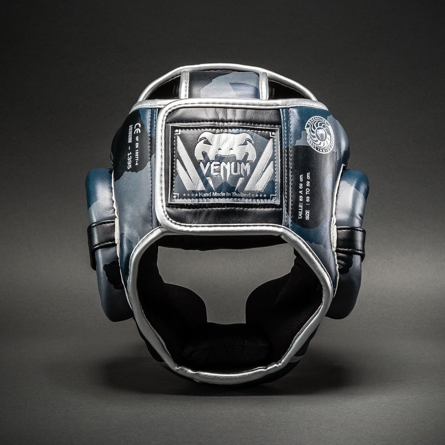 Venum Elite Camo Headgear - Dark Navy/Blue