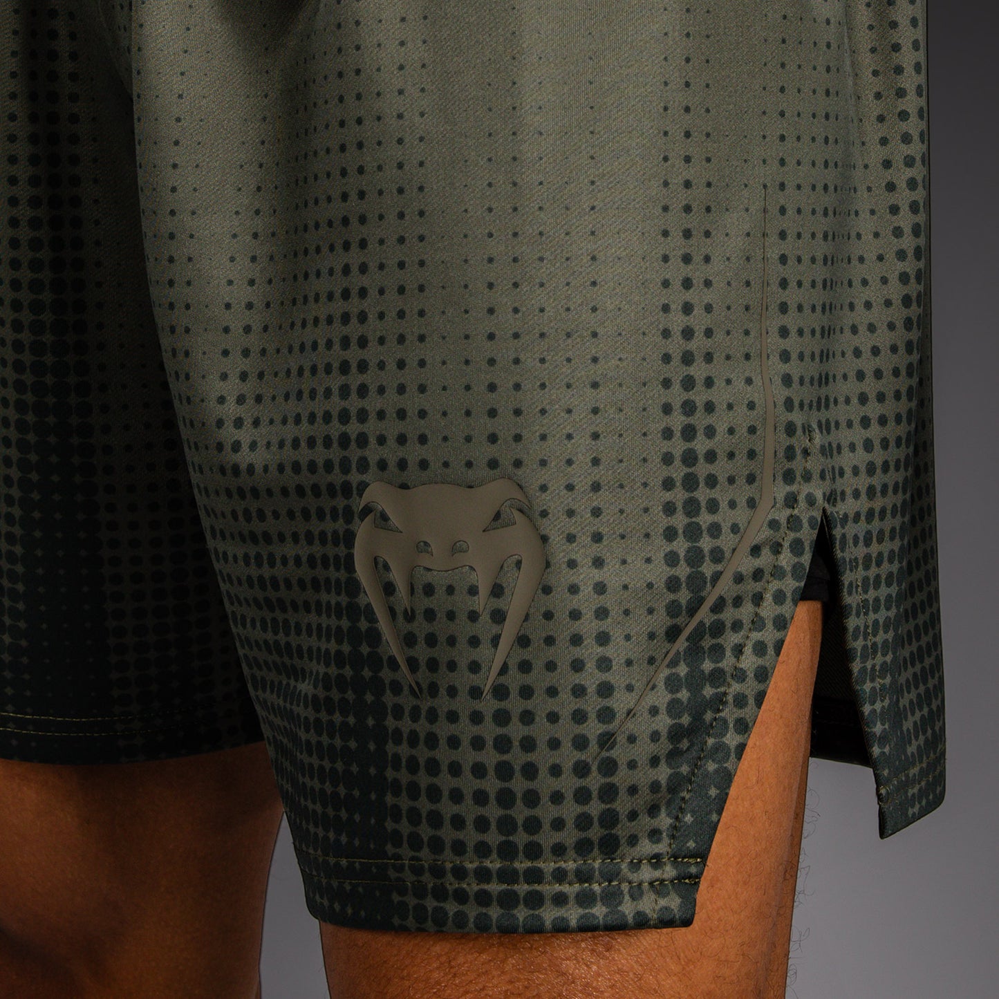 Venum Stealth Boxing Shorts - Khaki/Dark Green