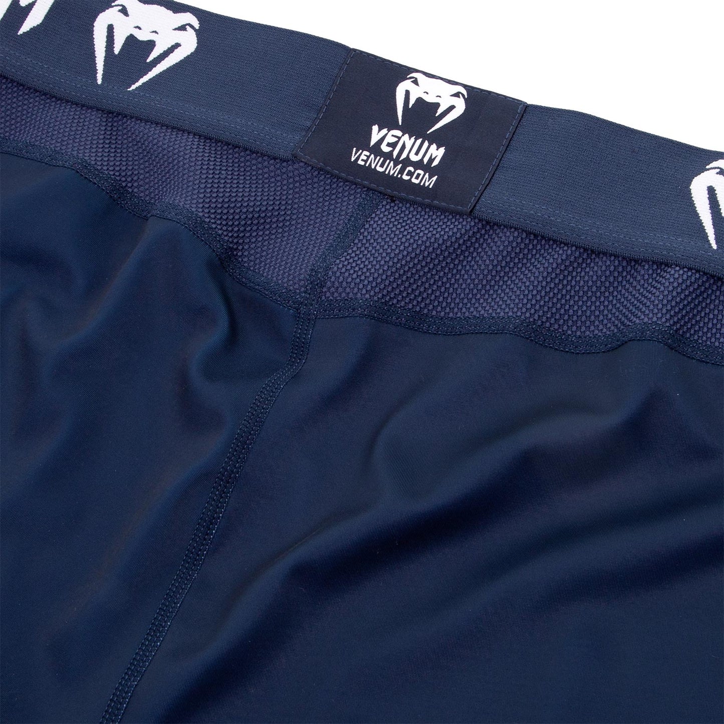 Venum Logos Tights - Navy Blue/White