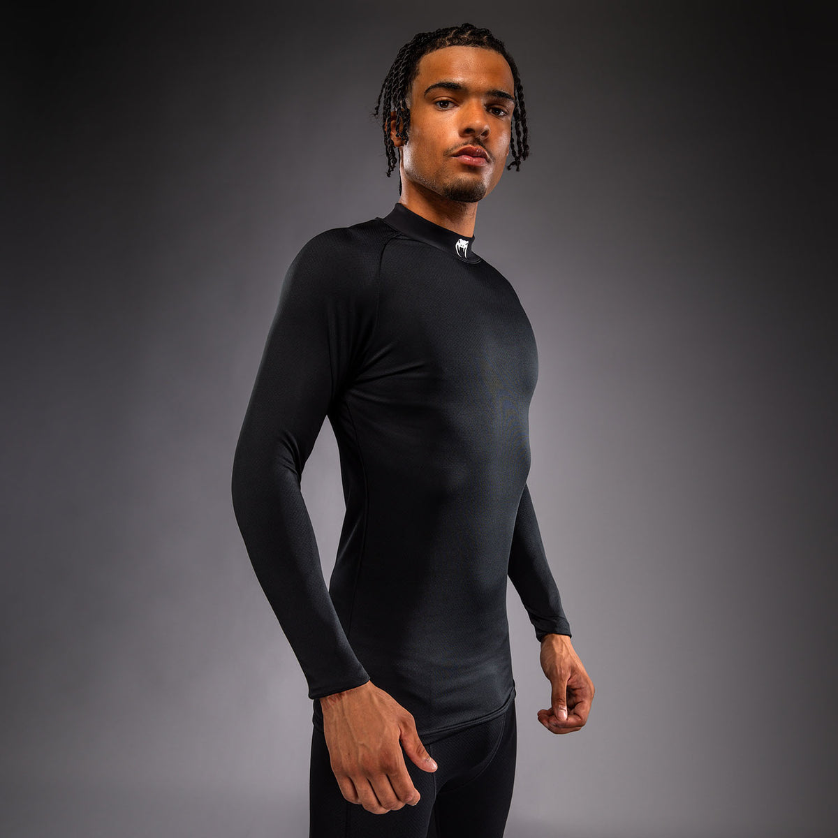 Venum MX Basics Long sleeve T-shirt - Black/White