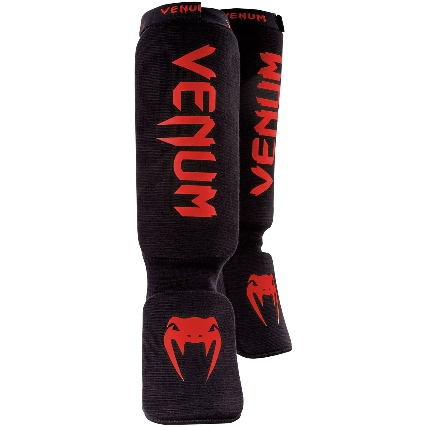 Venum Kontact Shin Guards - Black/Red