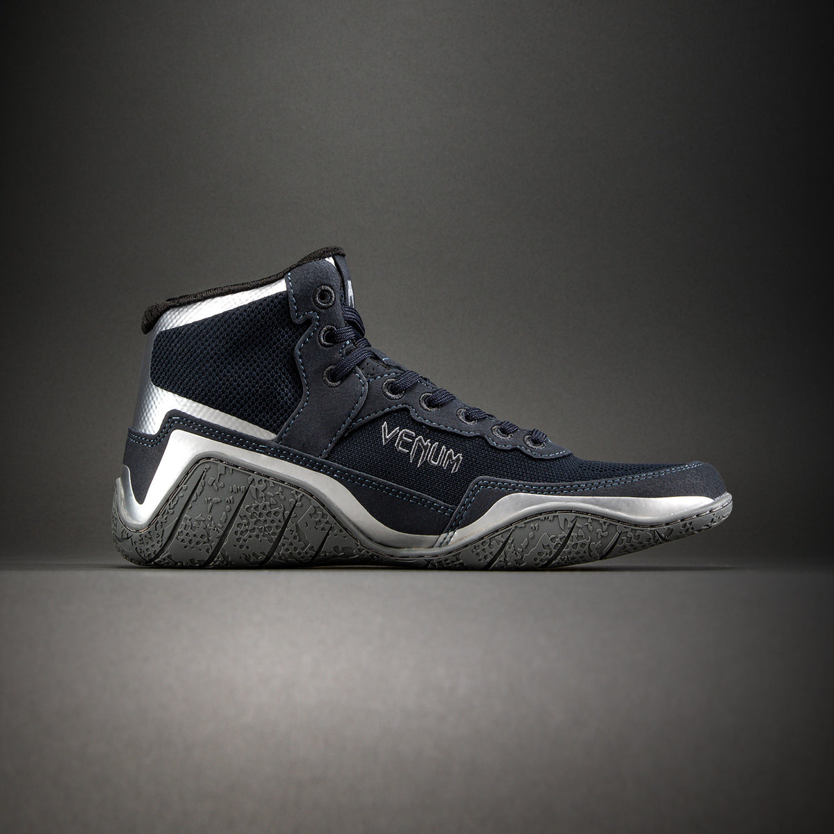 Venum Elite Wrestling Shoes - Navy Blue